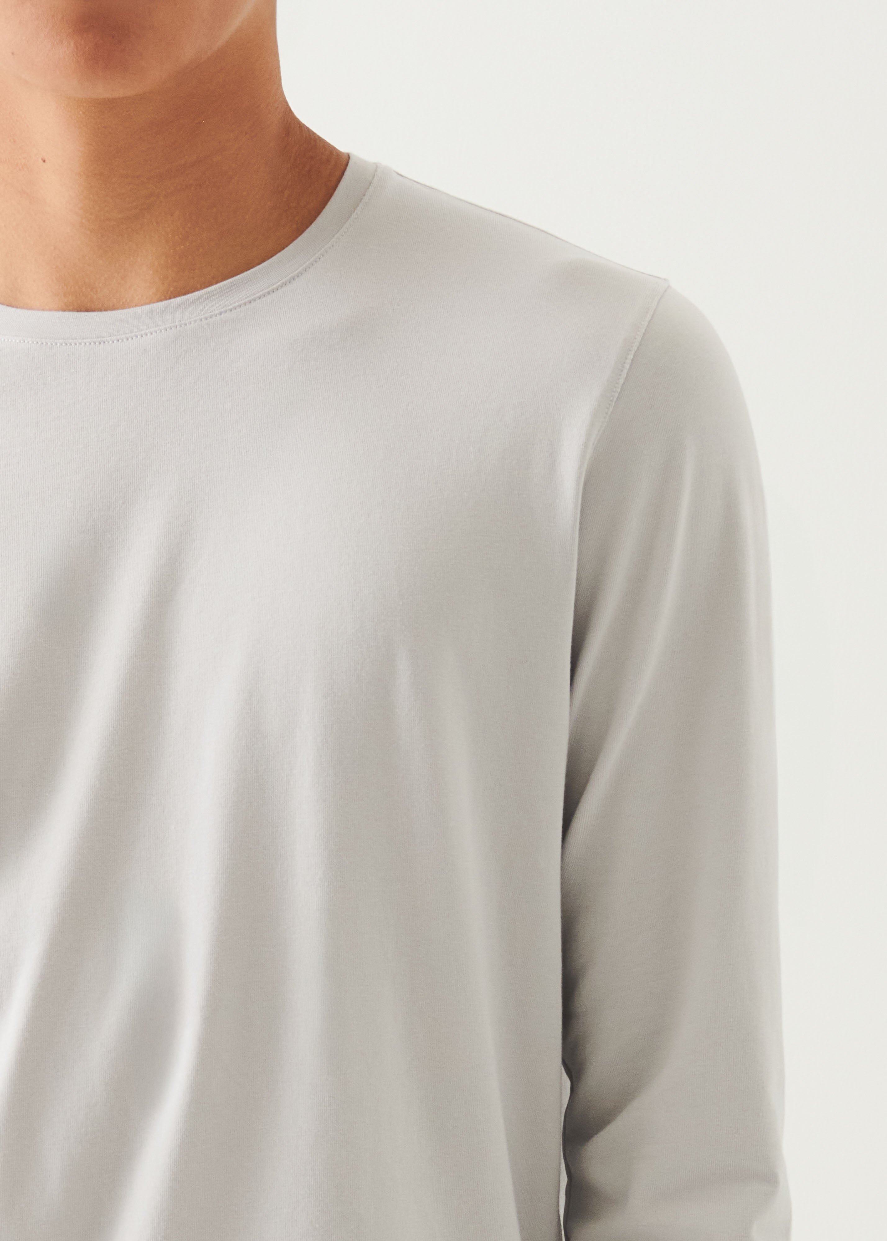 Pima Cotton Stretch Long Sleeve T-Shirt - PATRICK ASSARAF
