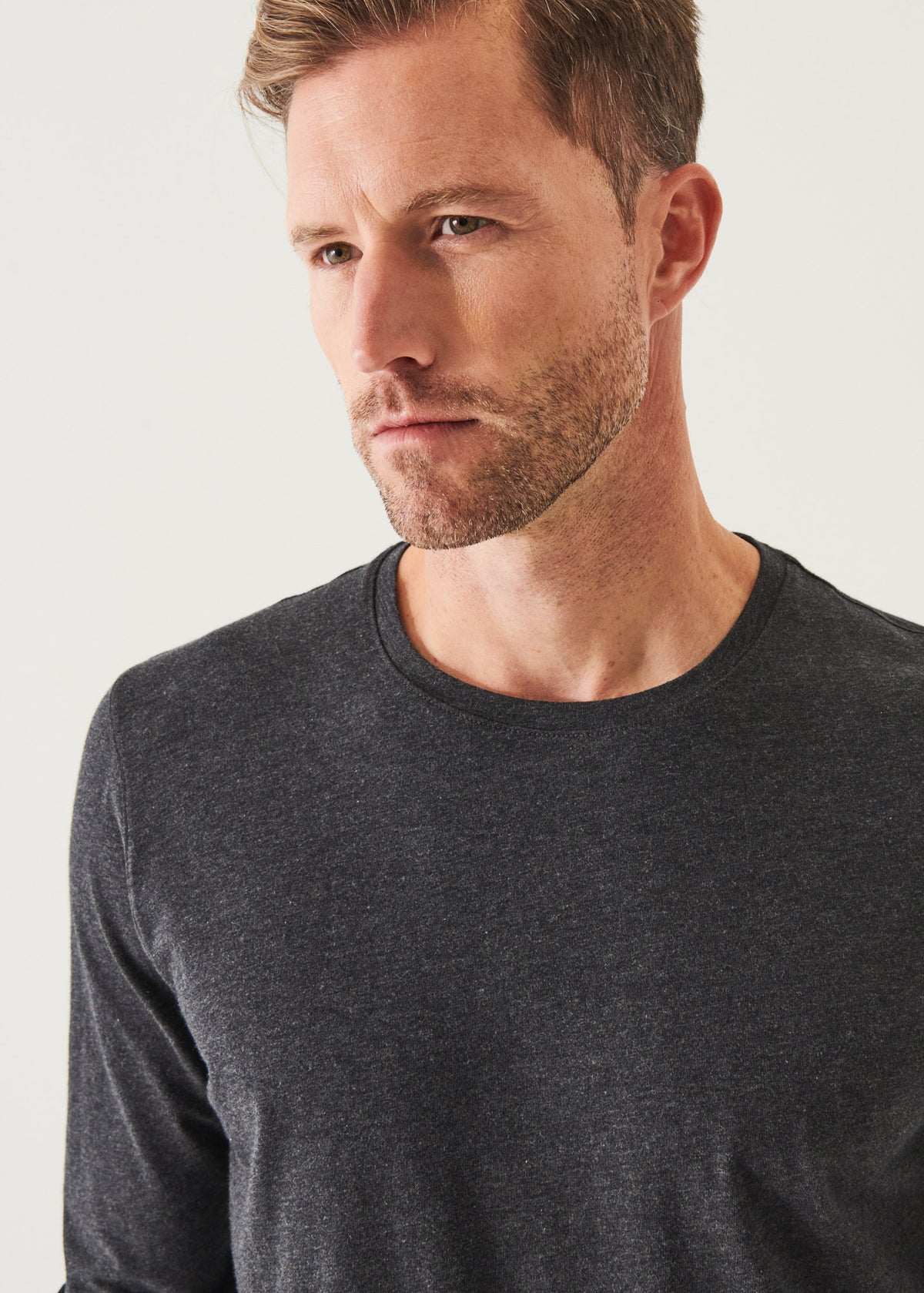 Pima Cotton Stretch Long Sleeve T-Shirt - PATRICK ASSARAF