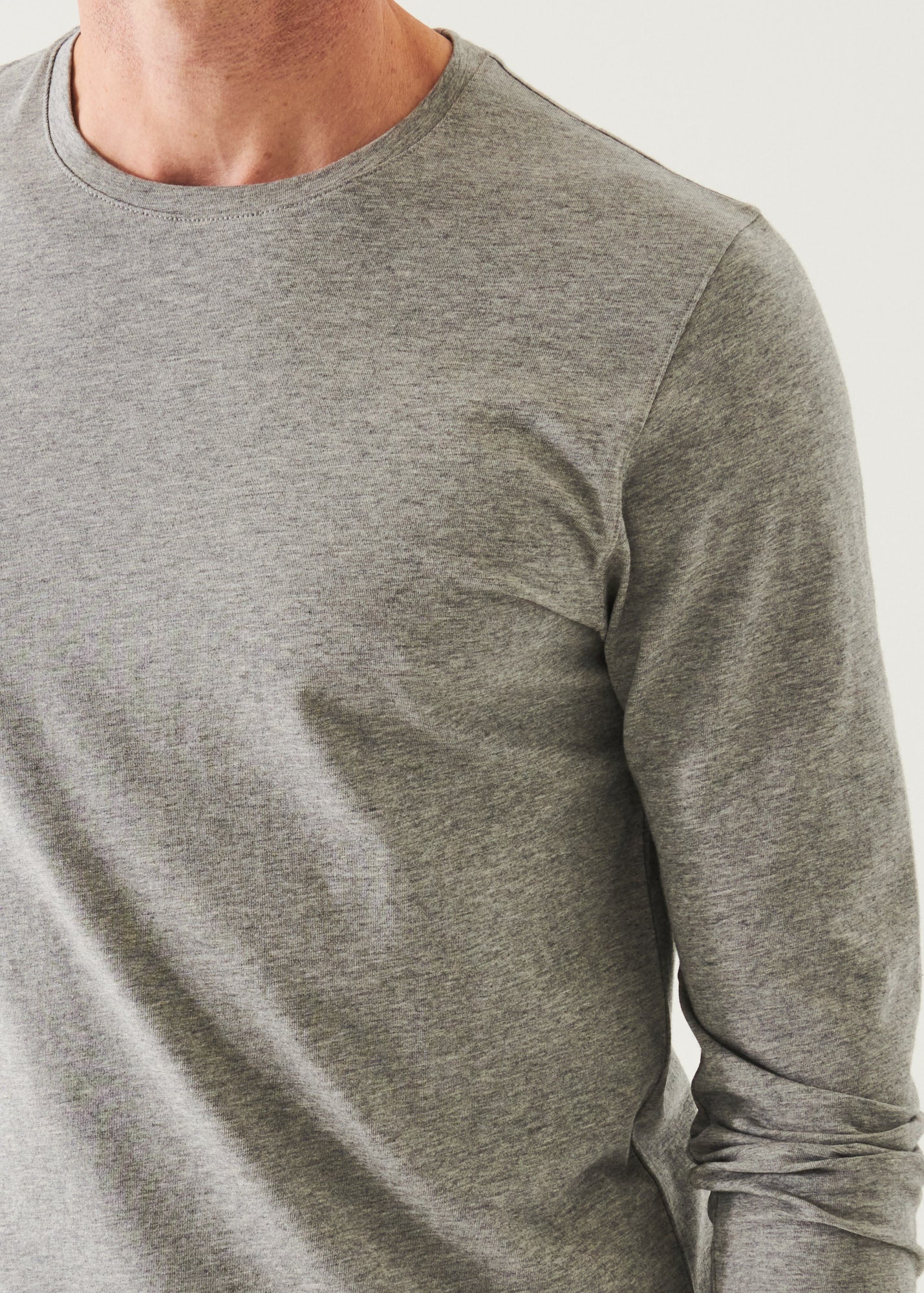 Pima Cotton Stretch Long Sleeve T-Shirt