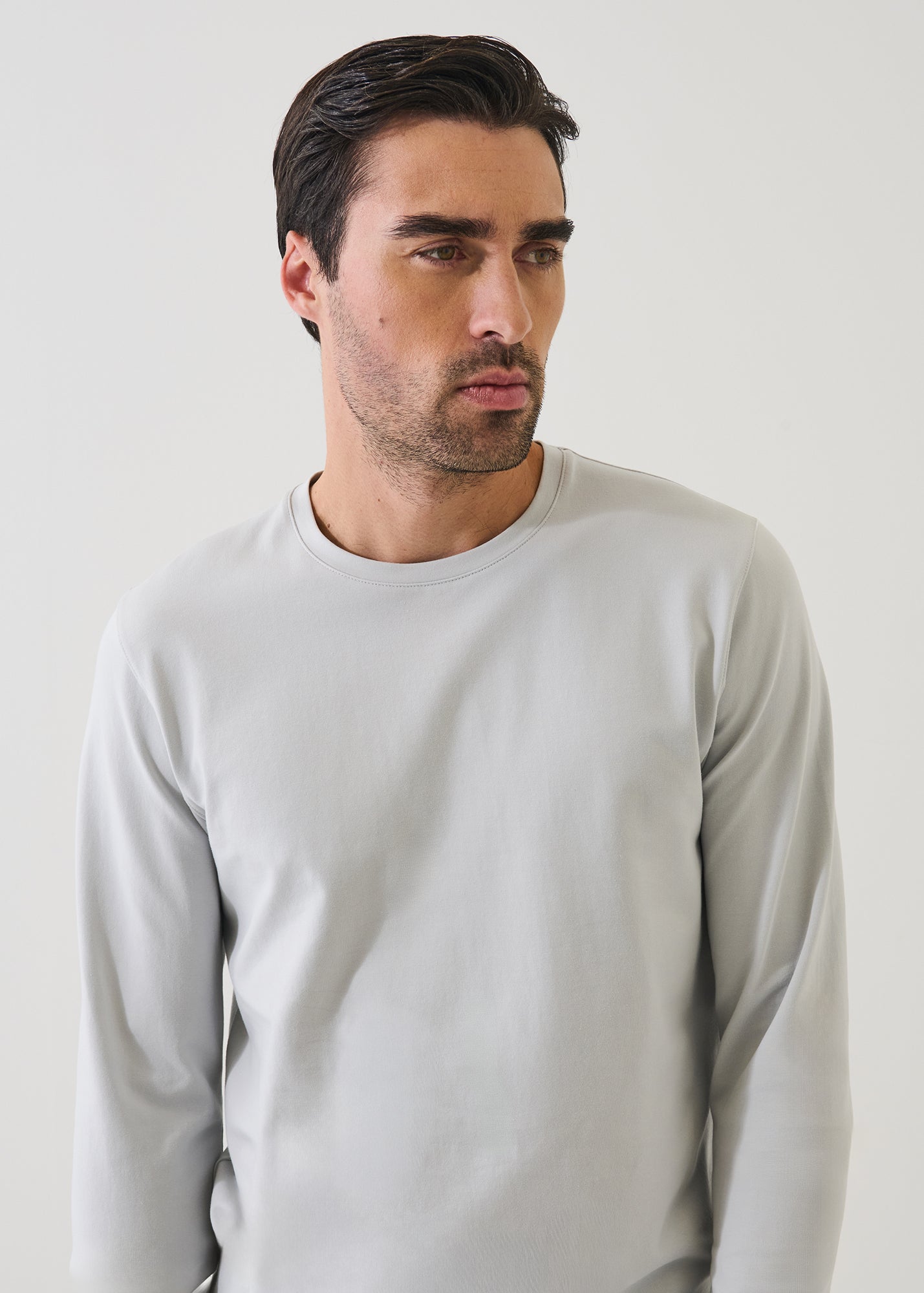 Pima Cotton Stretch Long Sleeve T-Shirt - PATRICK ASSARAF