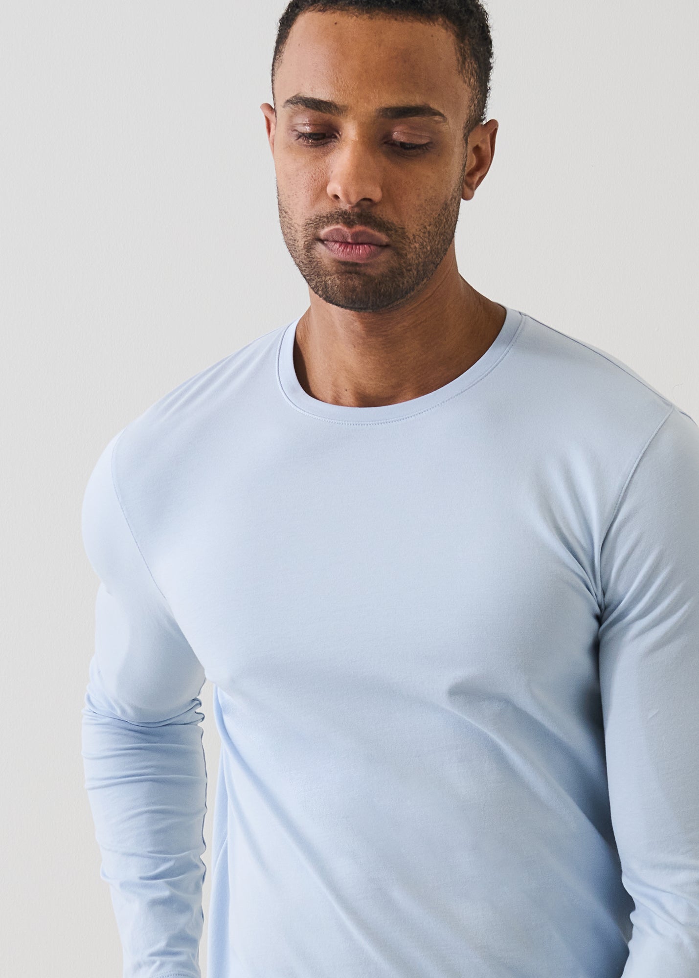 Pima Cotton Stretch Long Sleeve T-Shirt - PATRICK ASSARAF