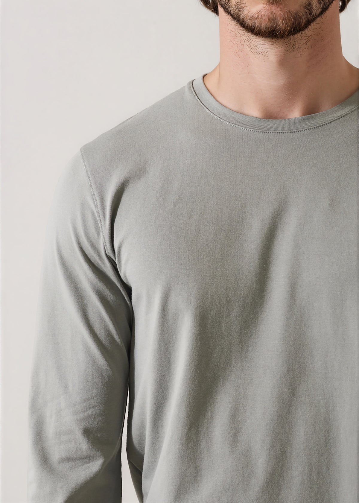 Pima Cotton Stretch Long Sleeve T-Shirt - PATRICK ASSARAF