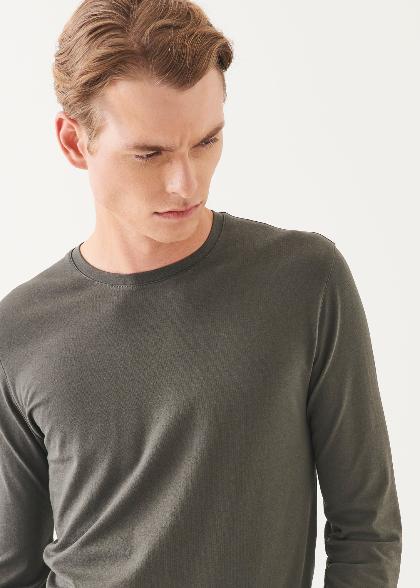 Pima Cotton Stretch Long Sleeve T-Shirt - PATRICK ASSARAF