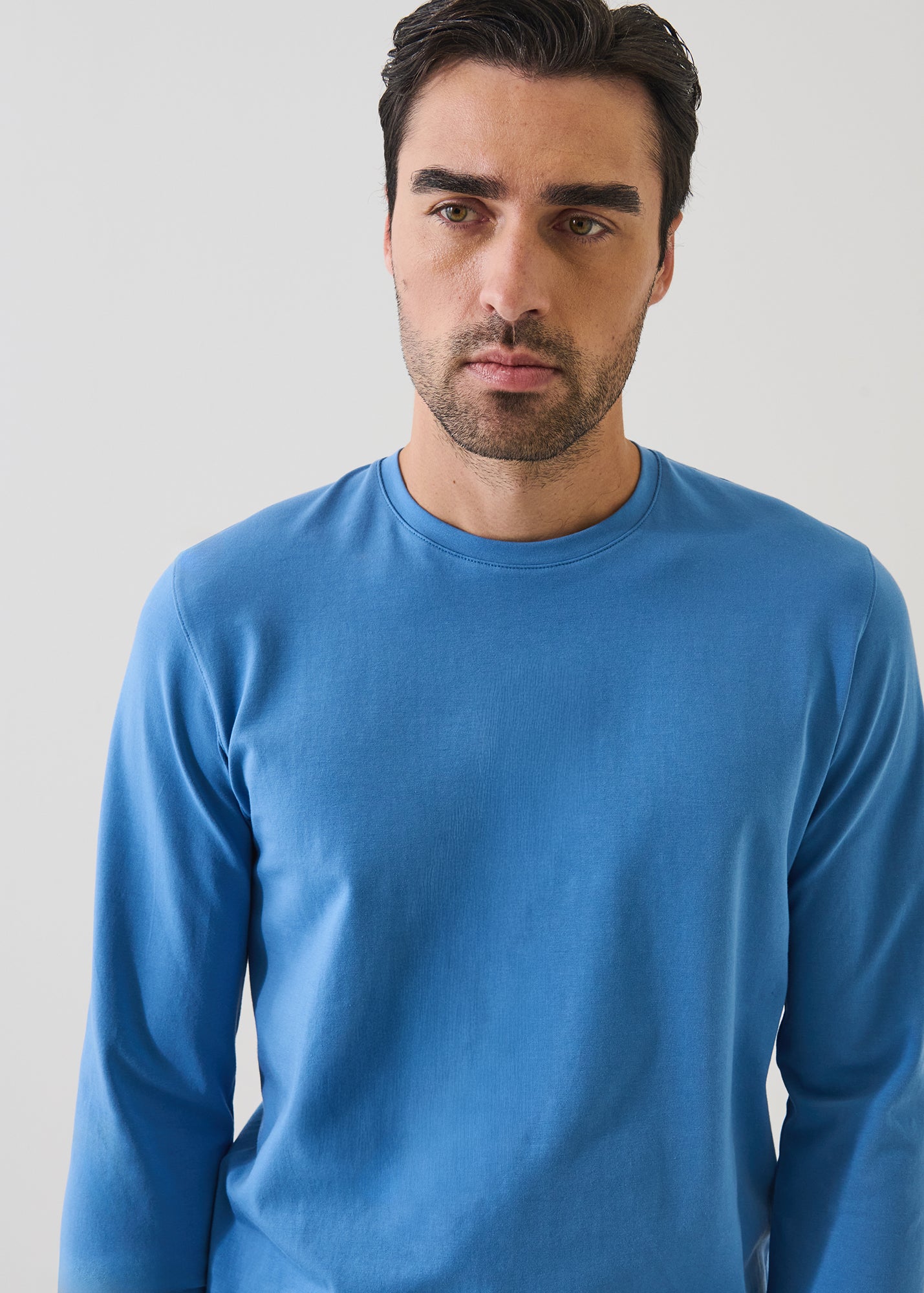 Pima Cotton Stretch Long Sleeve T-Shirt - PATRICK ASSARAF