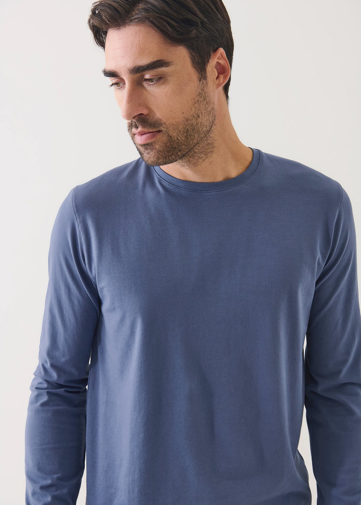 Pima Cotton Stretch Long Sleeve T-Shirt - PATRICK ASSARAF