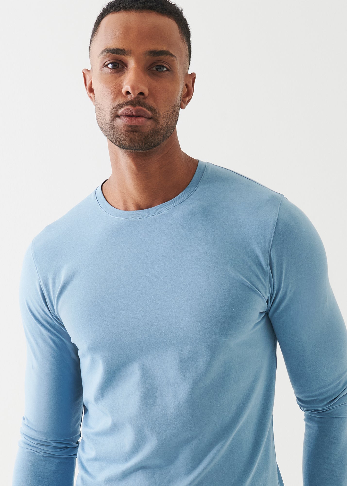 Pima Cotton Stretch Long Sleeve T-Shirt - PATRICK ASSARAF
