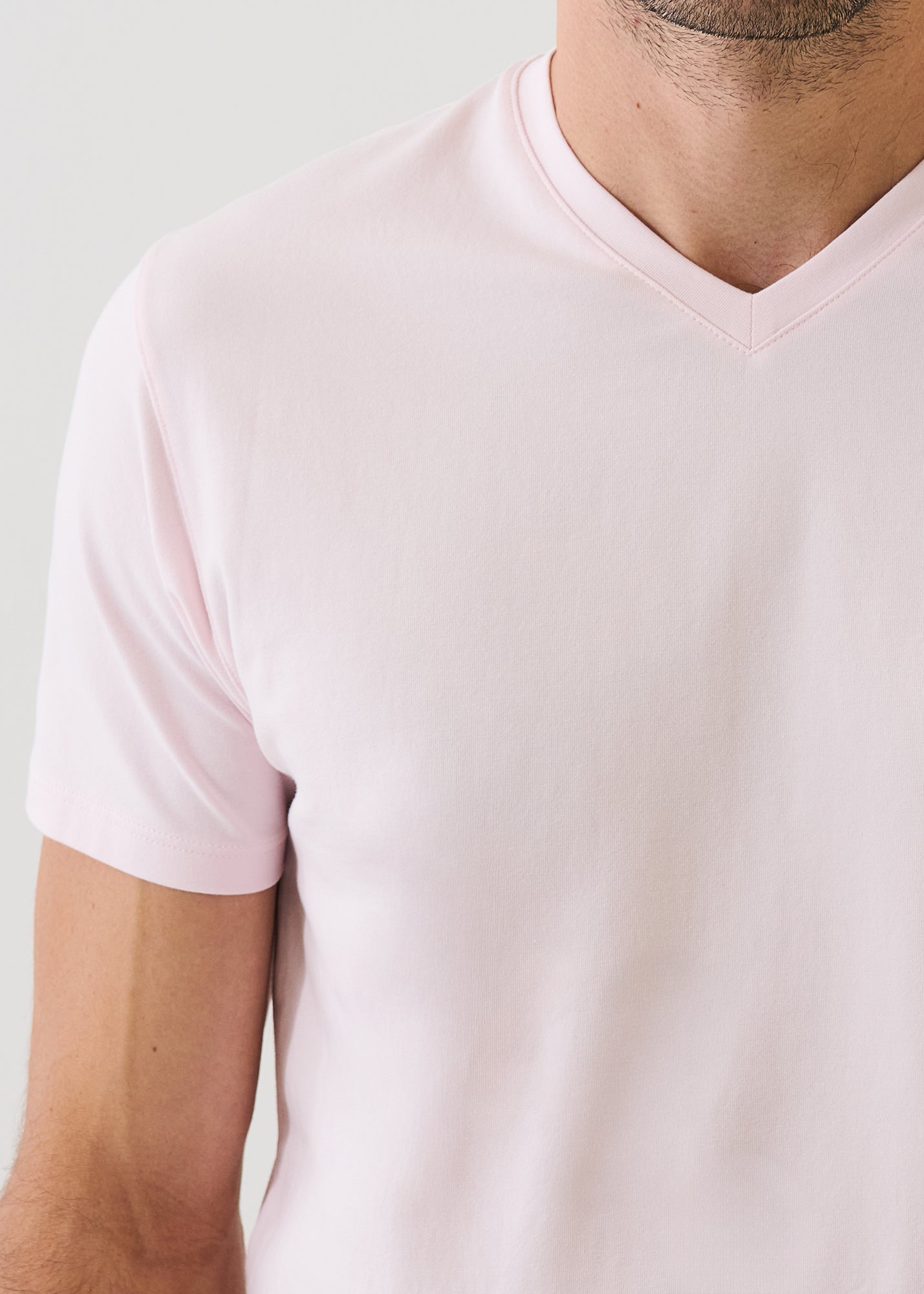 Pima Cotton Stretch V-Neck T-Shirt - PATRICK ASSARAF