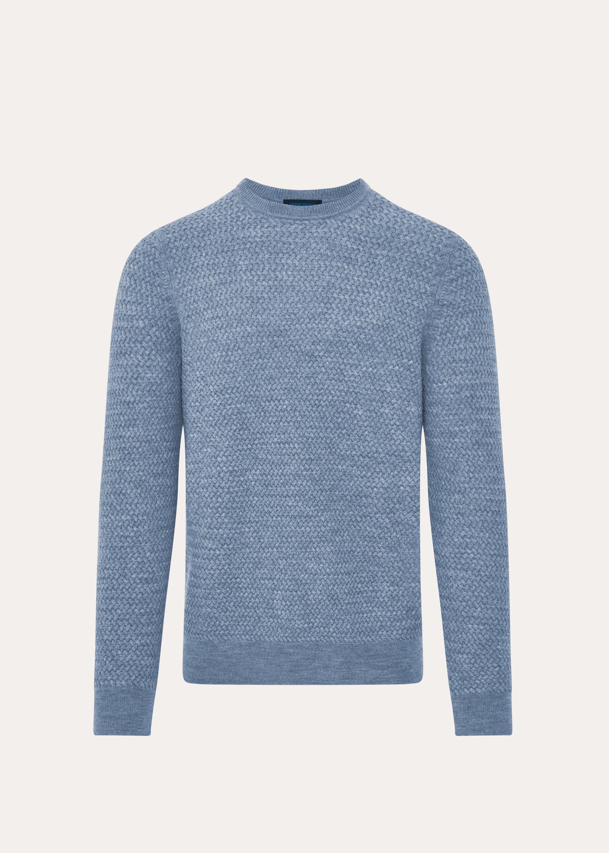 Extra-Fine Merino Wool Lattice Crew Neck - PATRICK ASSARAF