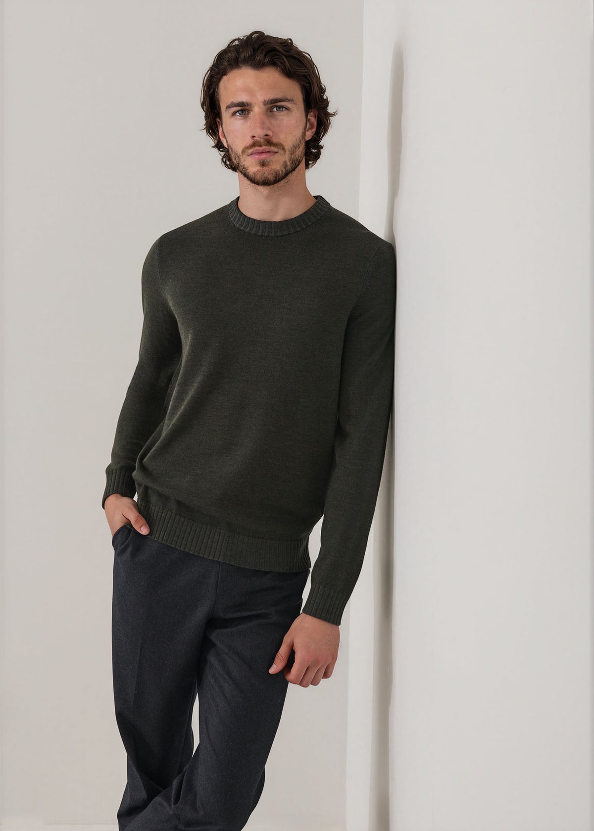 Plaited Merino Wool Crewneck - PATRICK ASSARAF