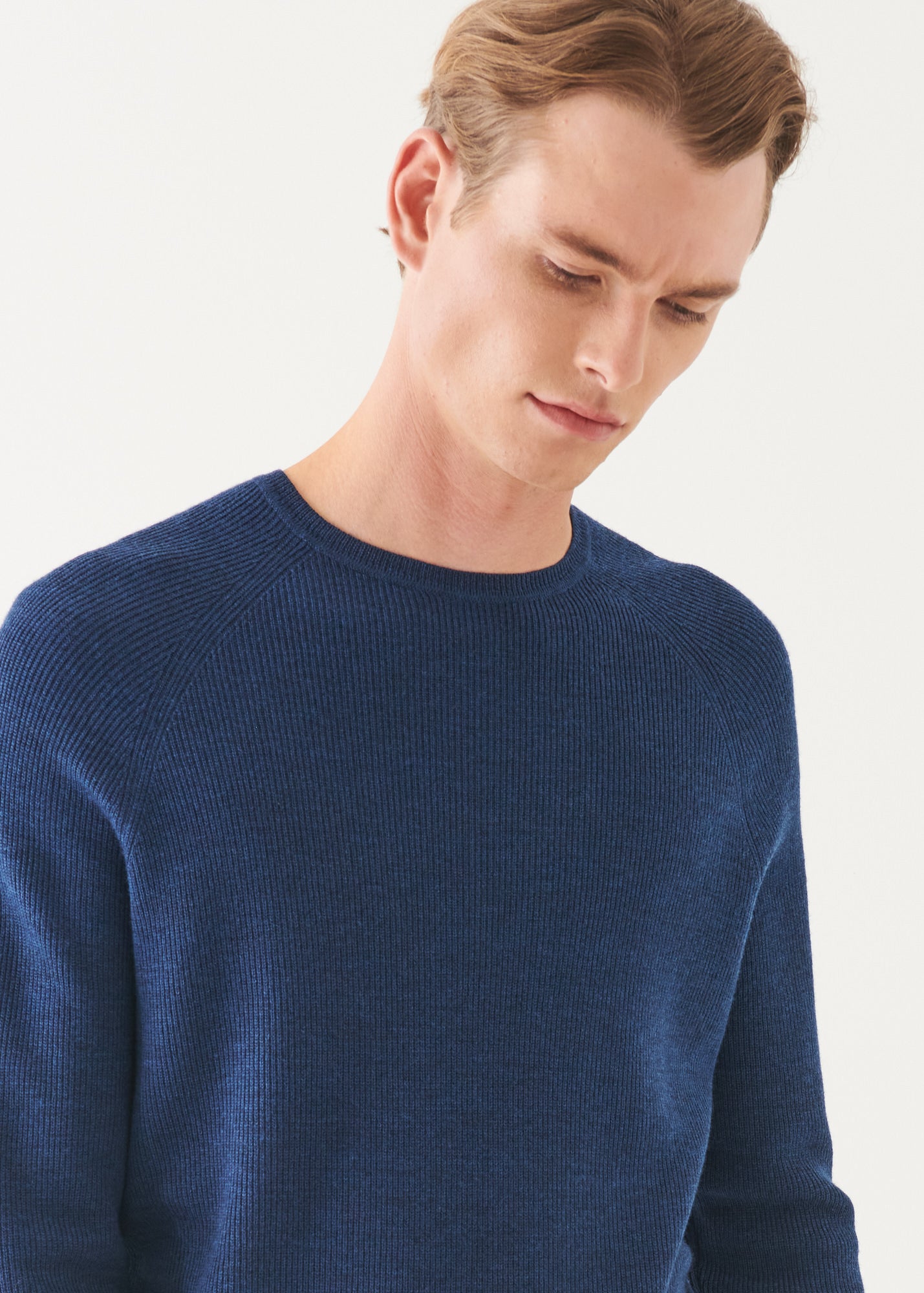 Merino Wool Ribbed Crewneck - PATRICK ASSARAF