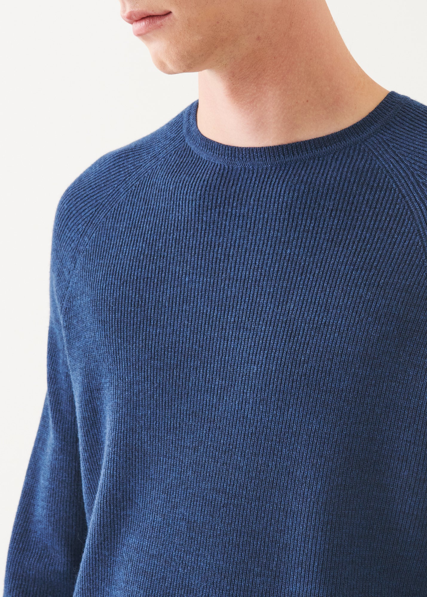 Merino Wool Ribbed Crewneck - PATRICK ASSARAF