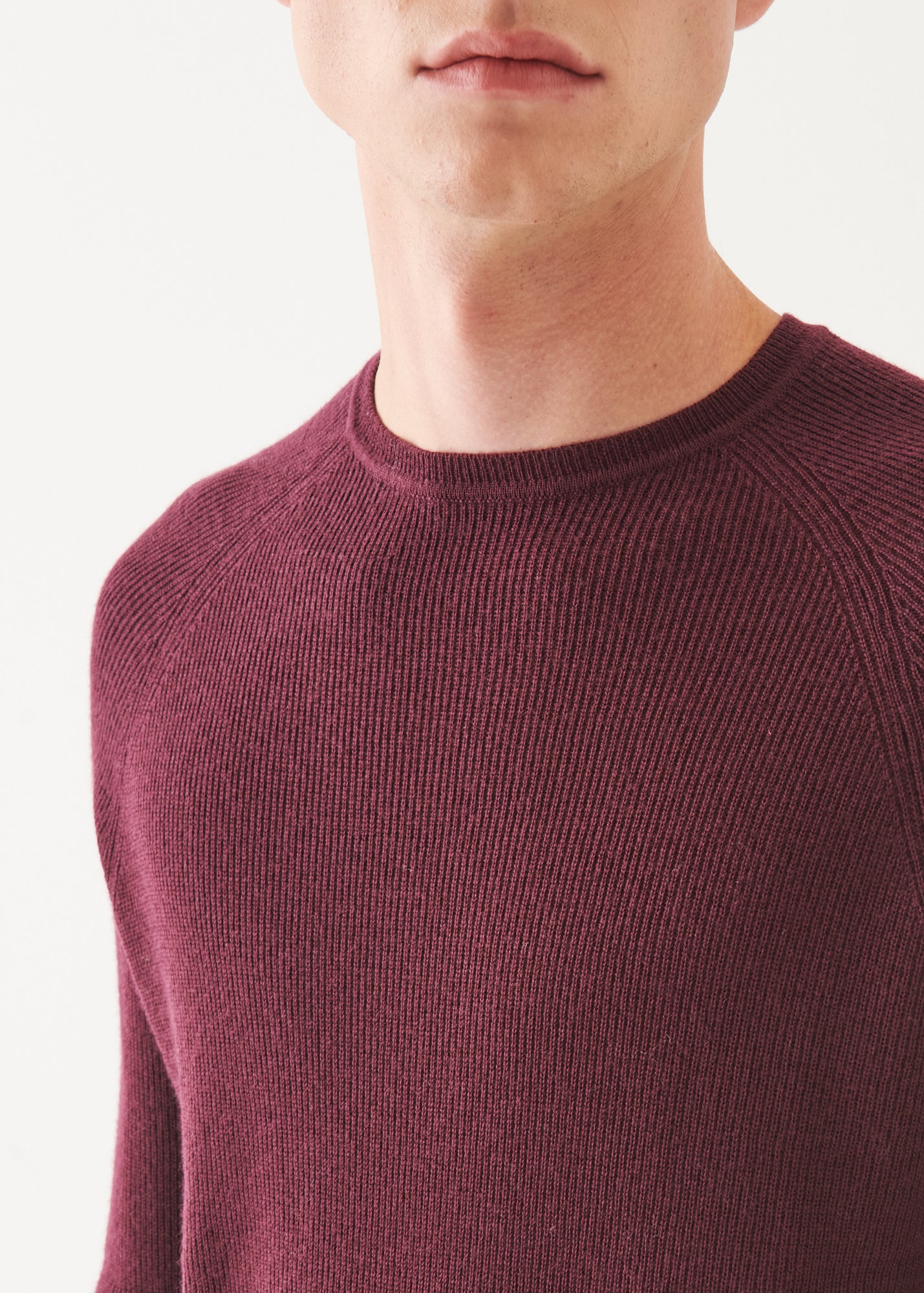Merino Wool Ribbed Crewneck - PATRICK ASSARAF