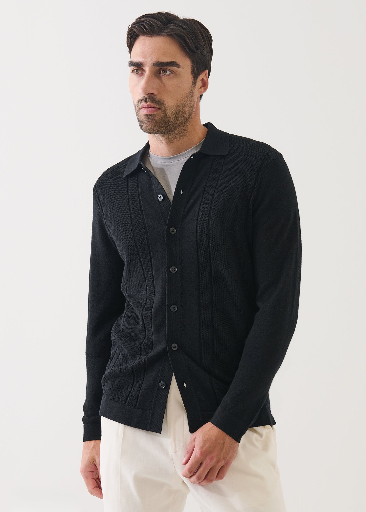 Merino Drop Needle Shirt - PATRICK ASSARAF