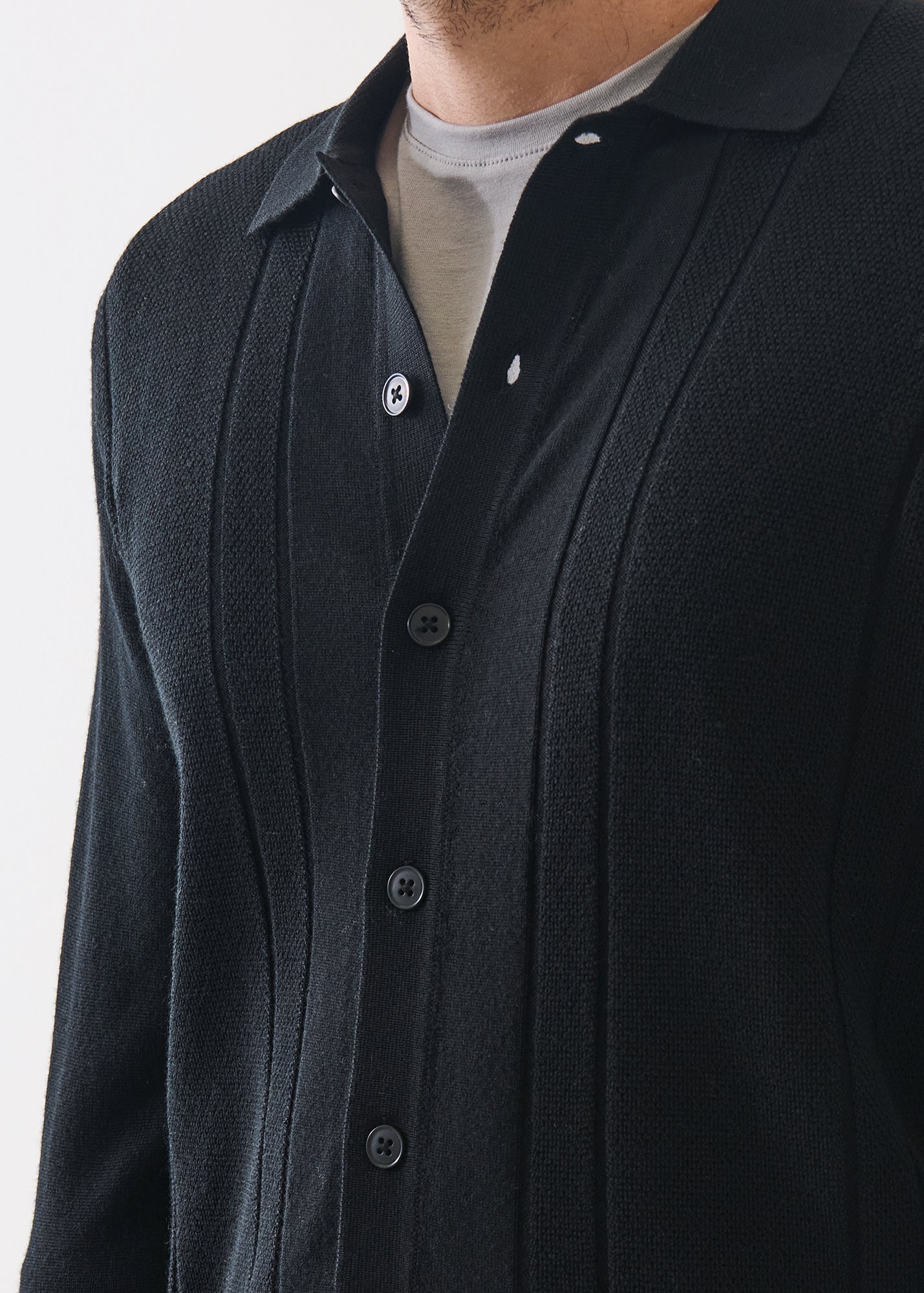 Merino Drop Needle Shirt - PATRICK ASSARAF