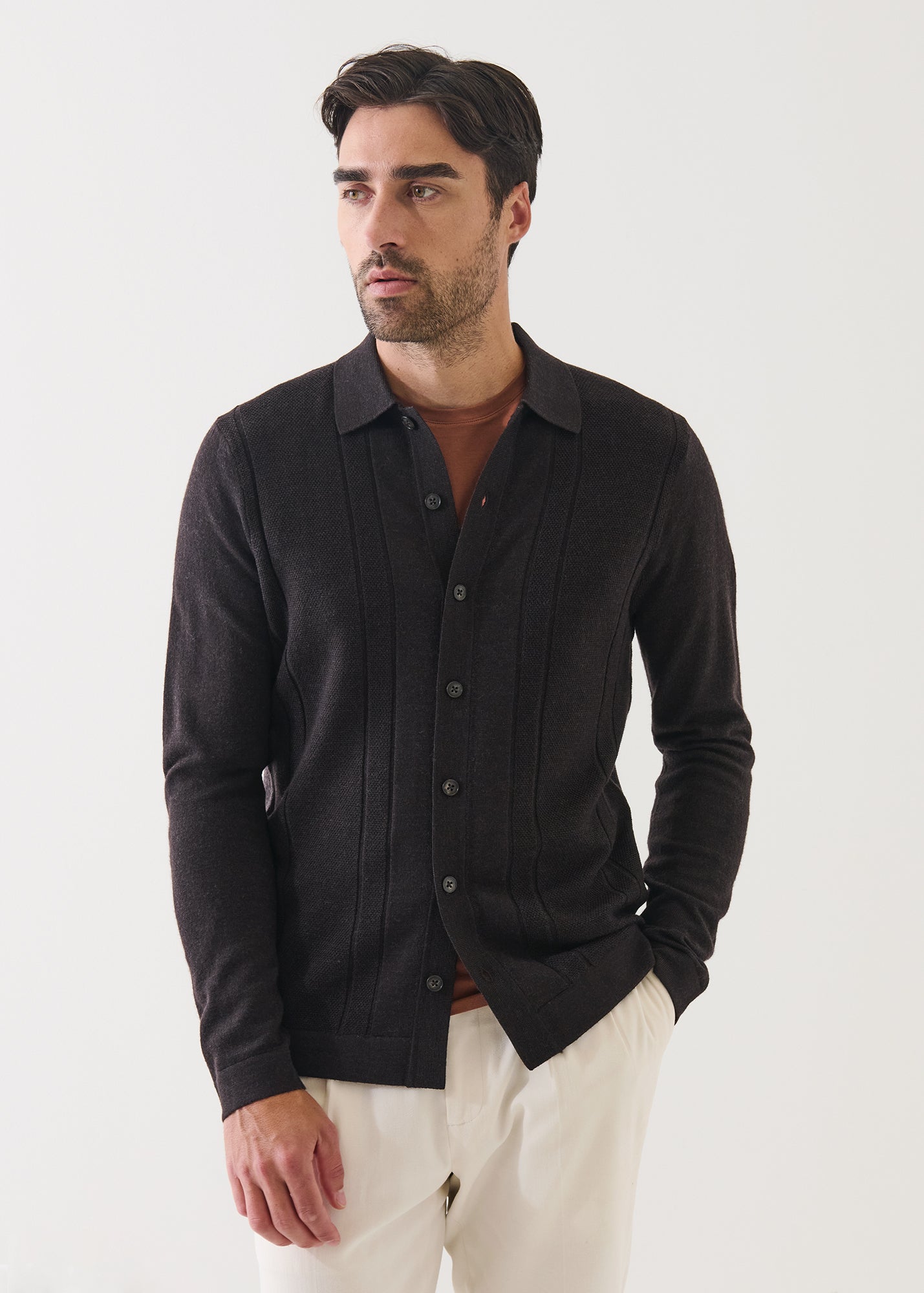 Merino Drop Needle Shirt - PATRICK ASSARAF
