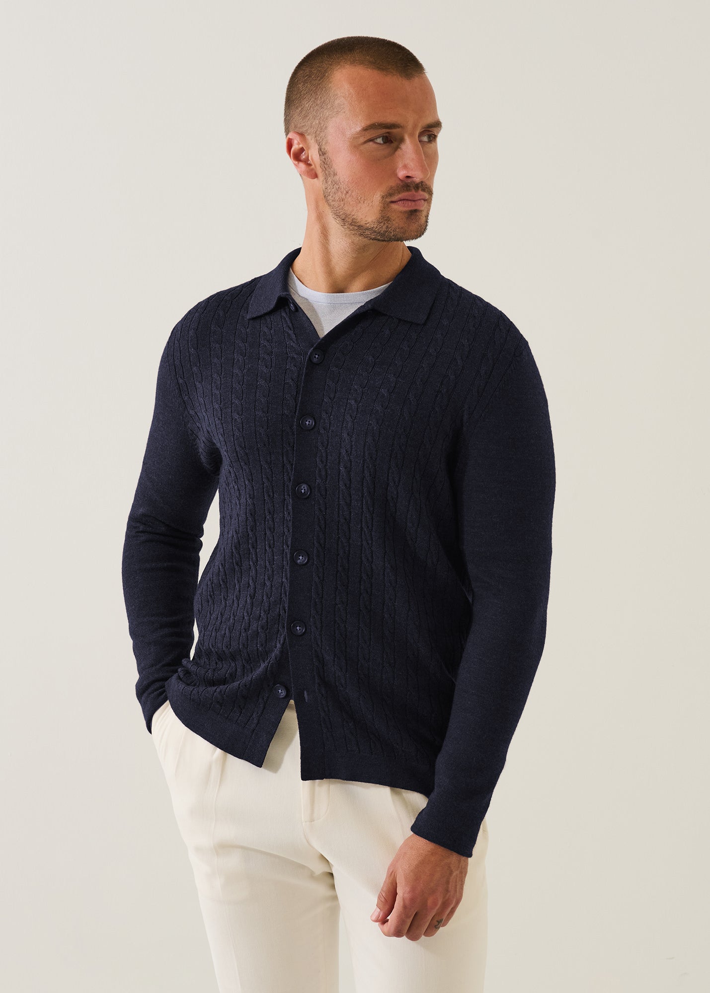 Merino Textured Shirt - PATRICK ASSARAF
