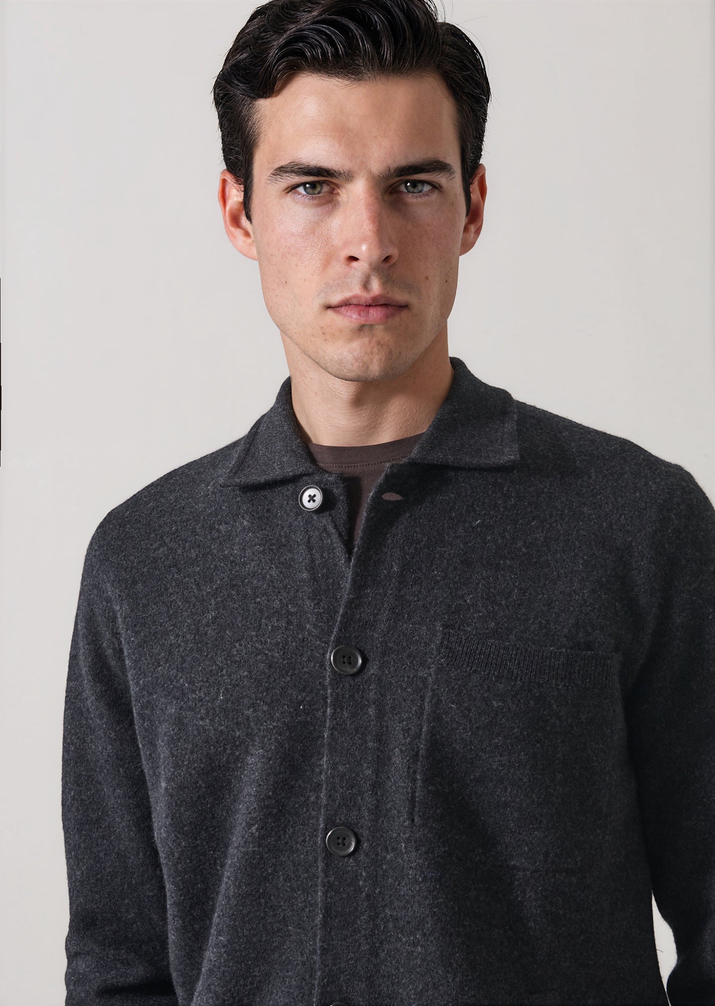 Boiled Merino Wool Shirt Jacket - PATRICK ASSARAF