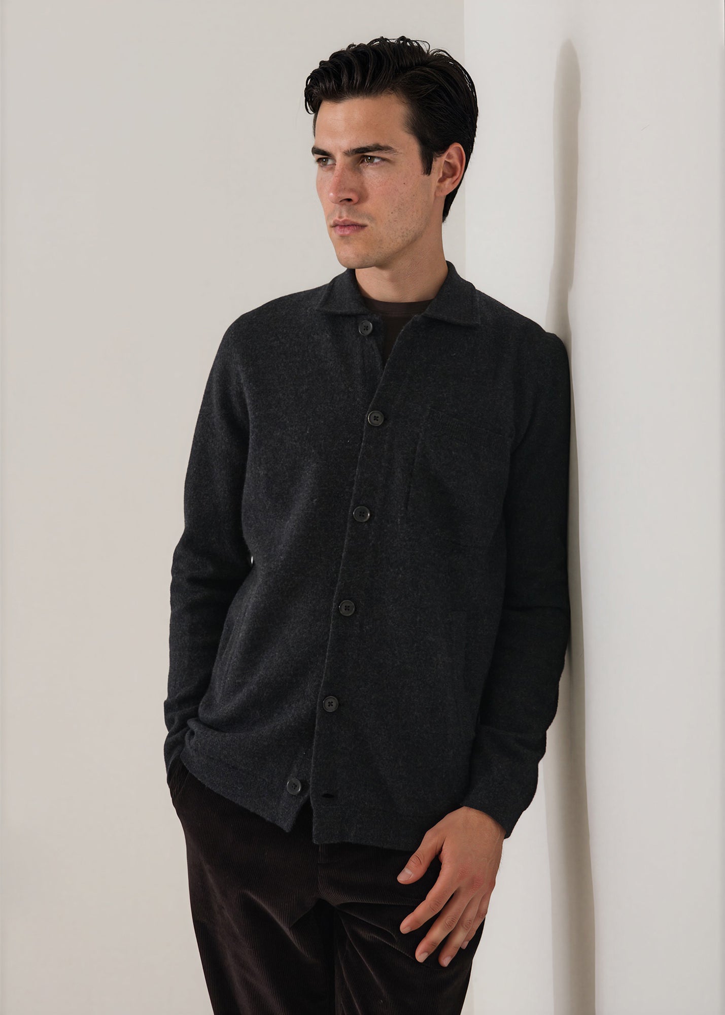 Boiled Merino Wool Shirt Jacket - PATRICK ASSARAF
