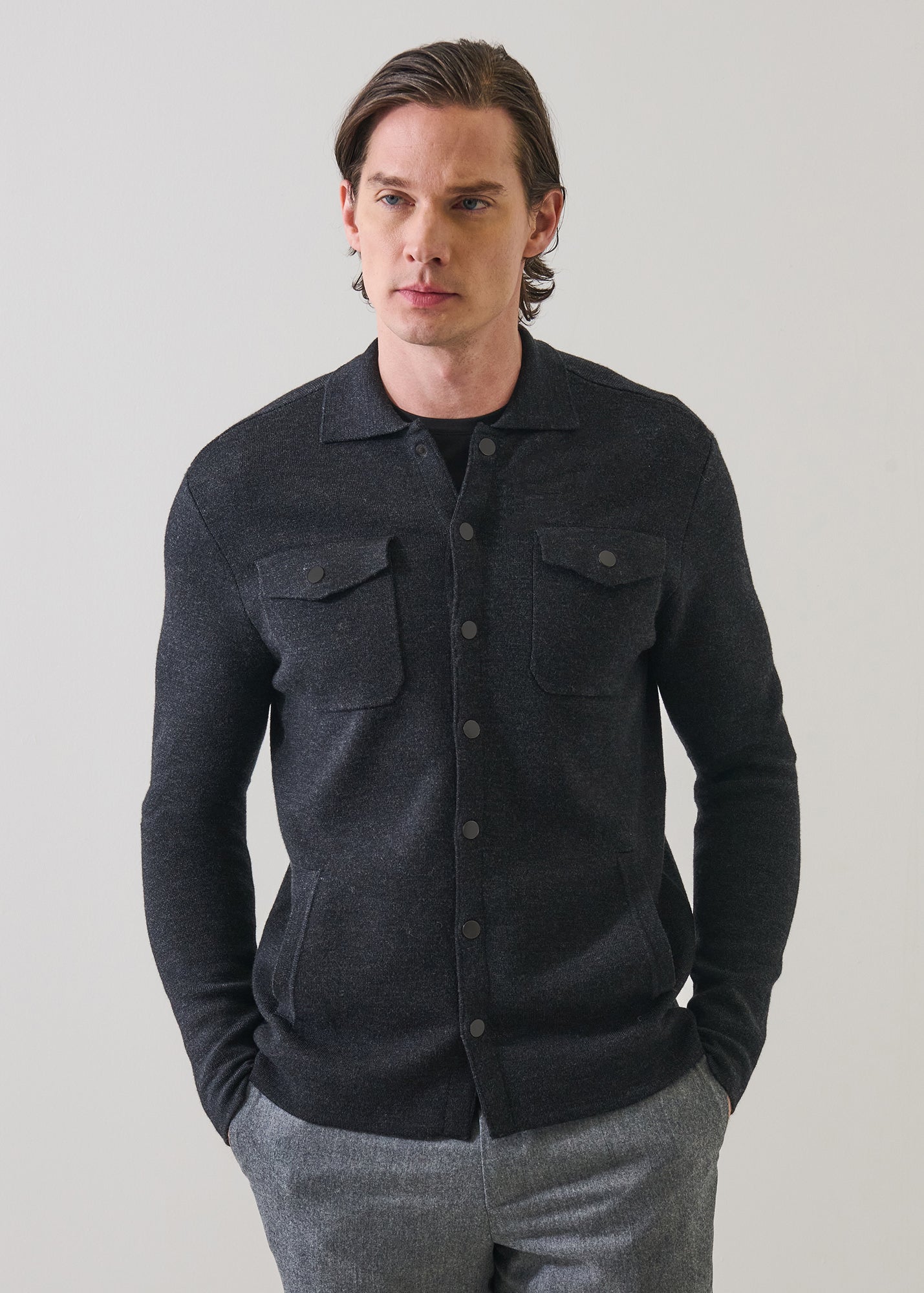 Merino Milano Stitch Overshirt - PATRICK ASSARAF