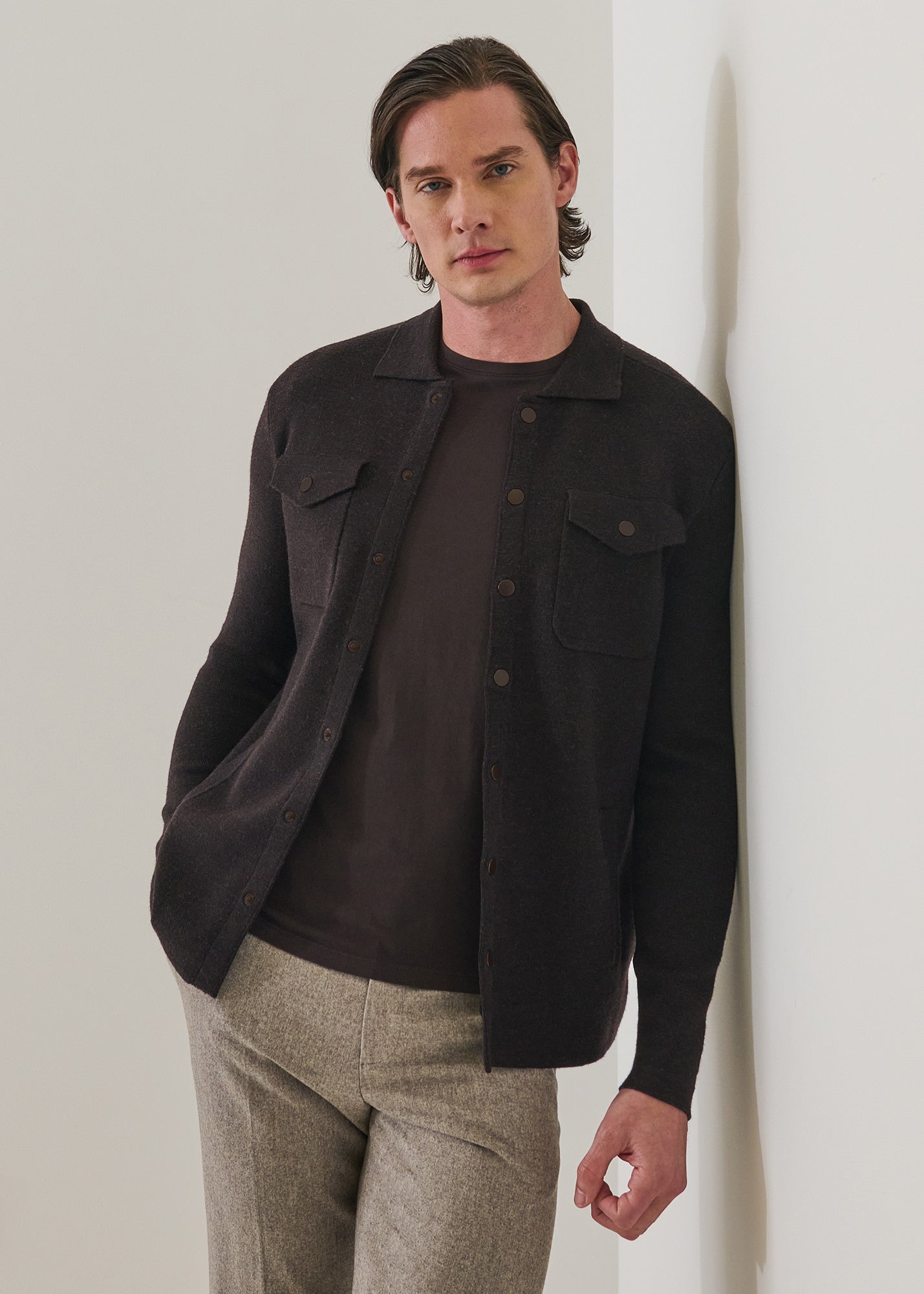 Merino Milano Stitch Overshirt - PATRICK ASSARAF