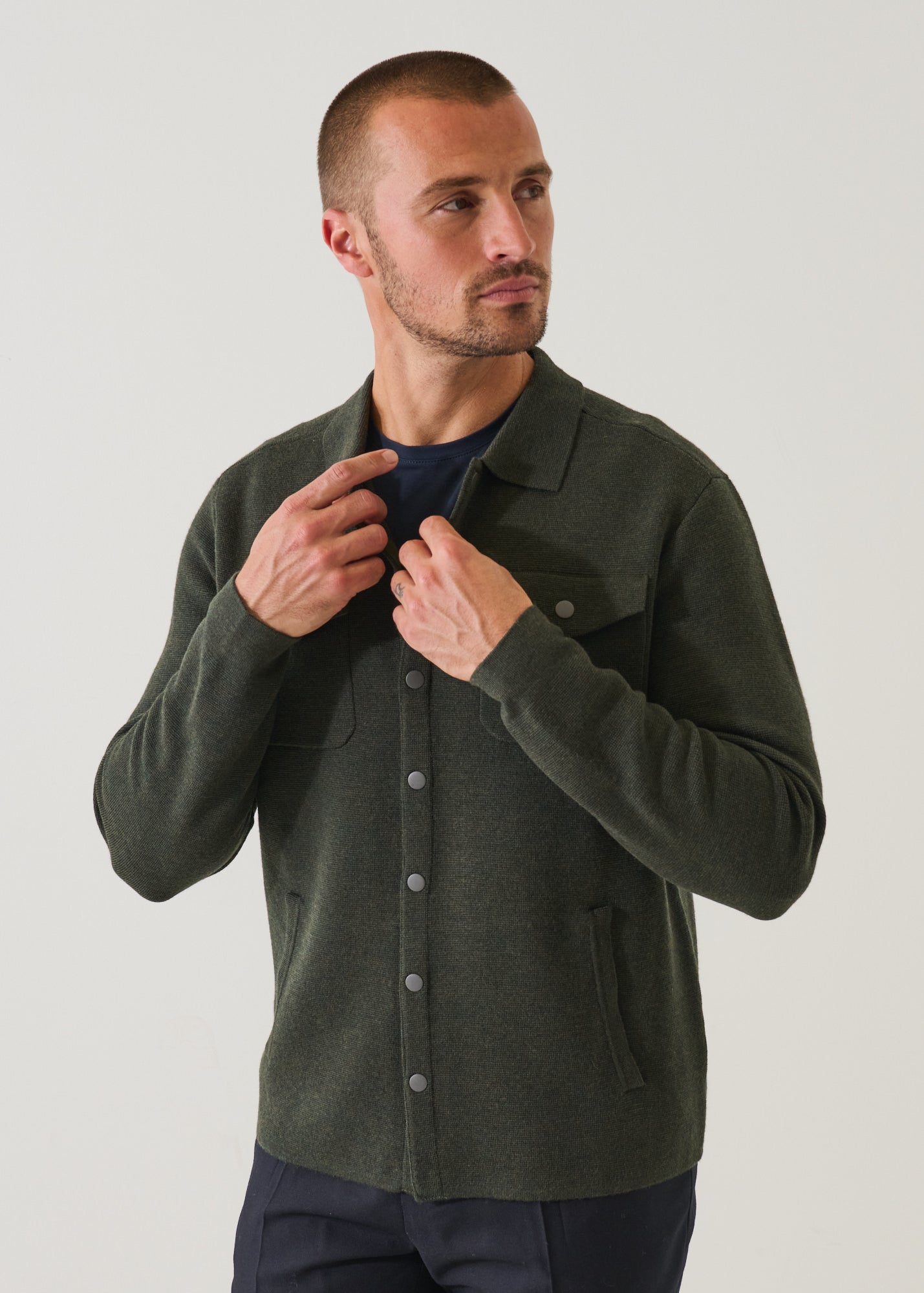 Merino Milano Stitch Overshirt - PATRICK ASSARAF