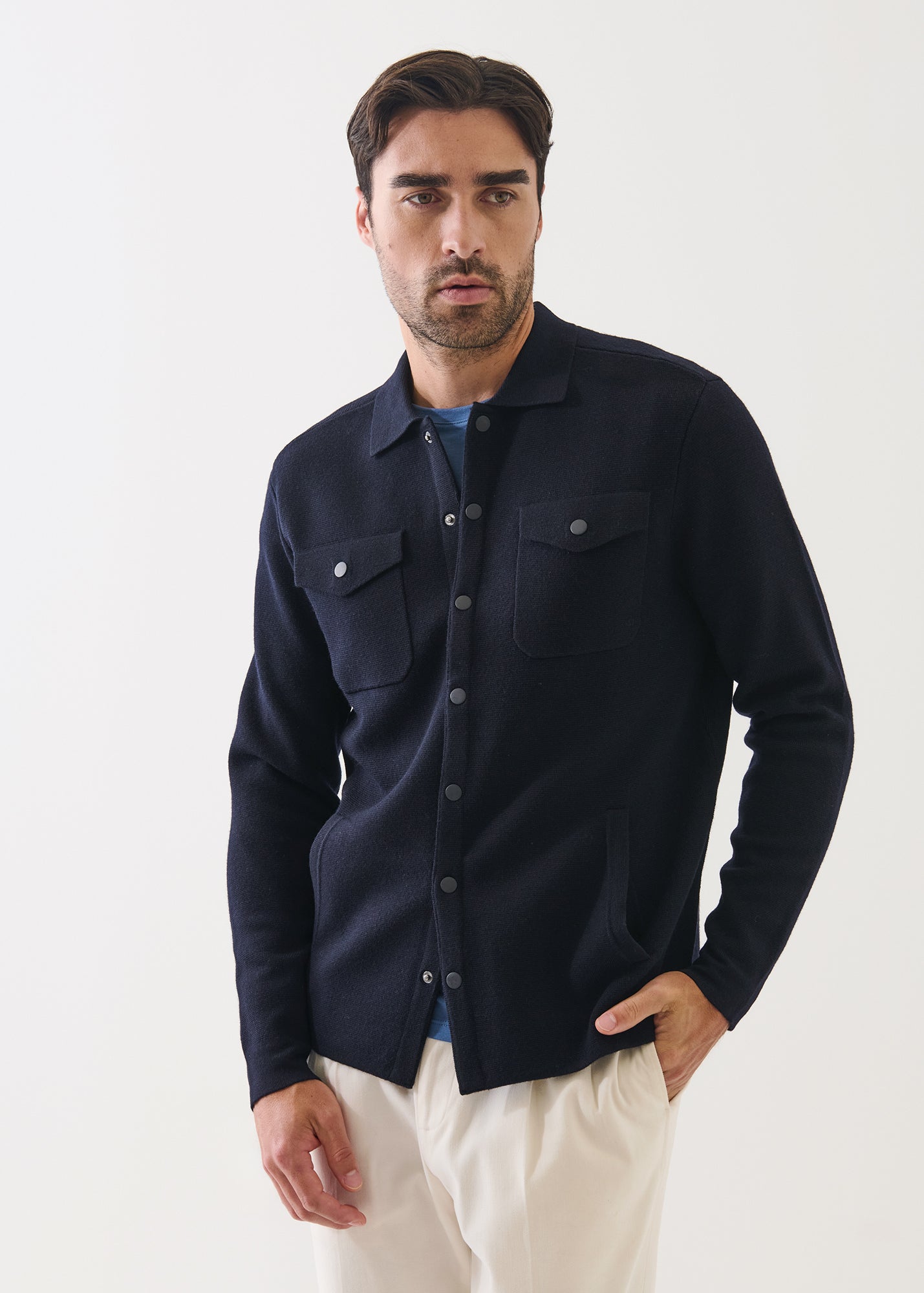 Merino Milano Stitch Overshirt - PATRICK ASSARAF