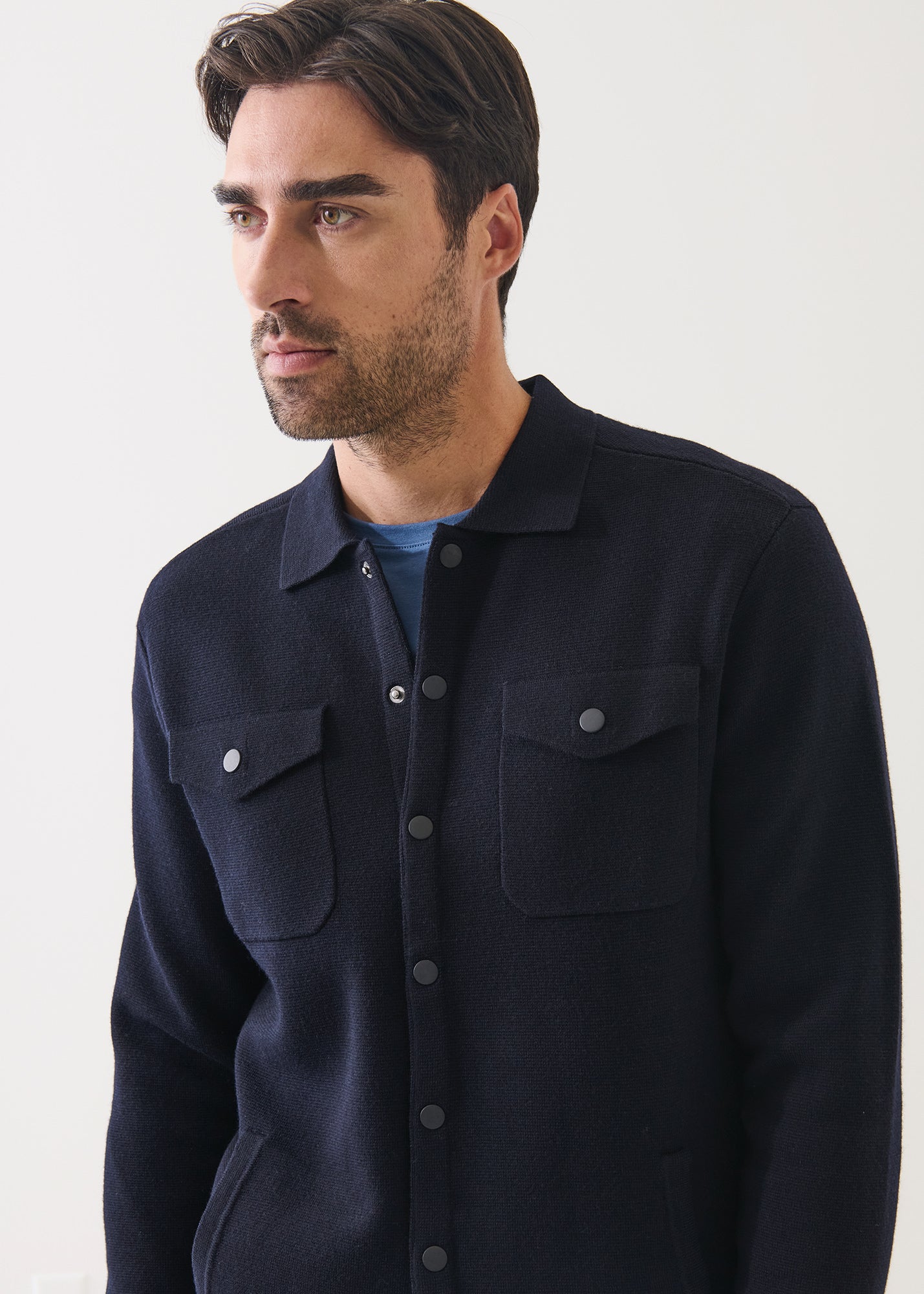 Merino Milano Stitch Overshirt - PATRICK ASSARAF