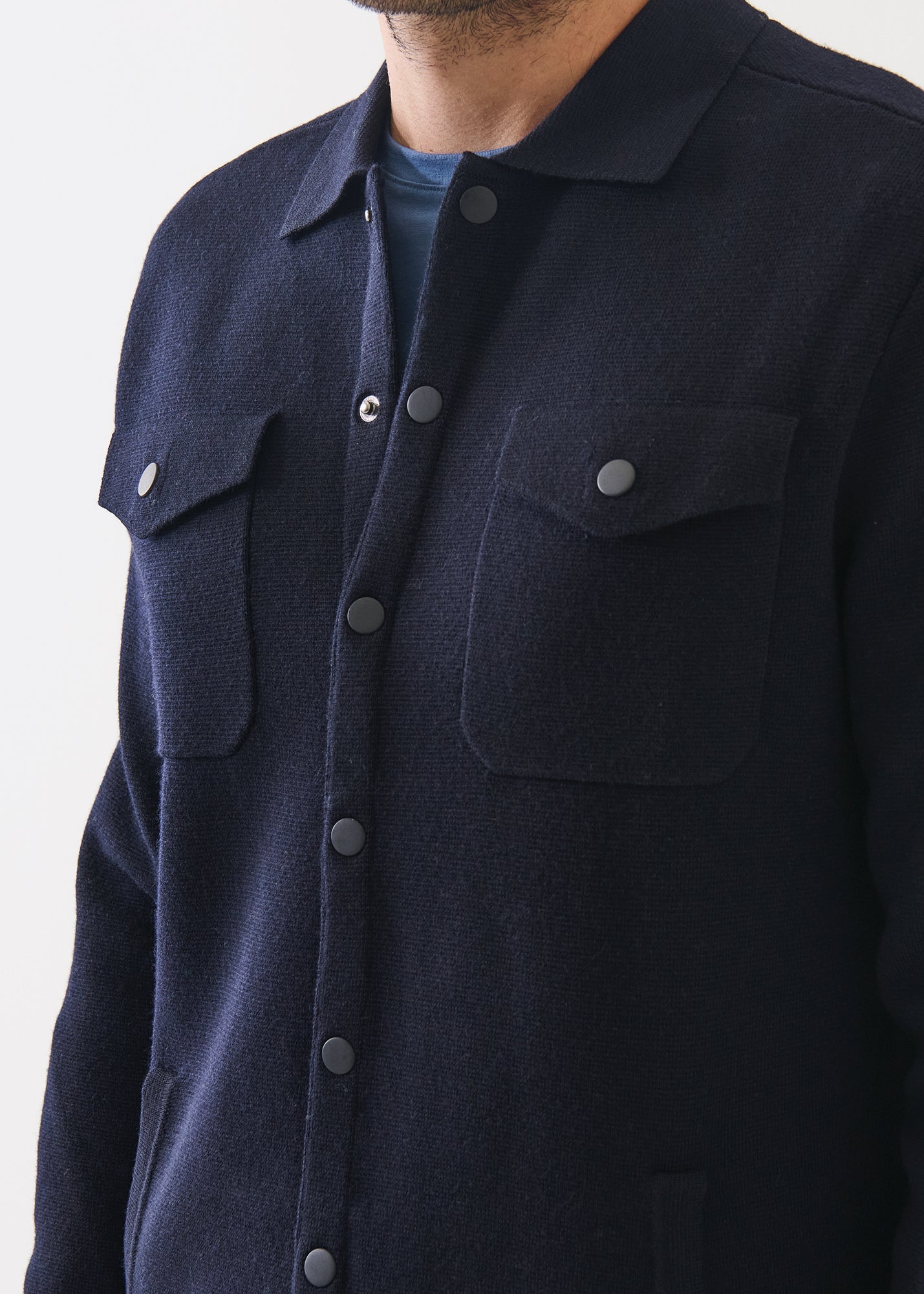 Merino Milano Stitch Overshirt - PATRICK ASSARAF