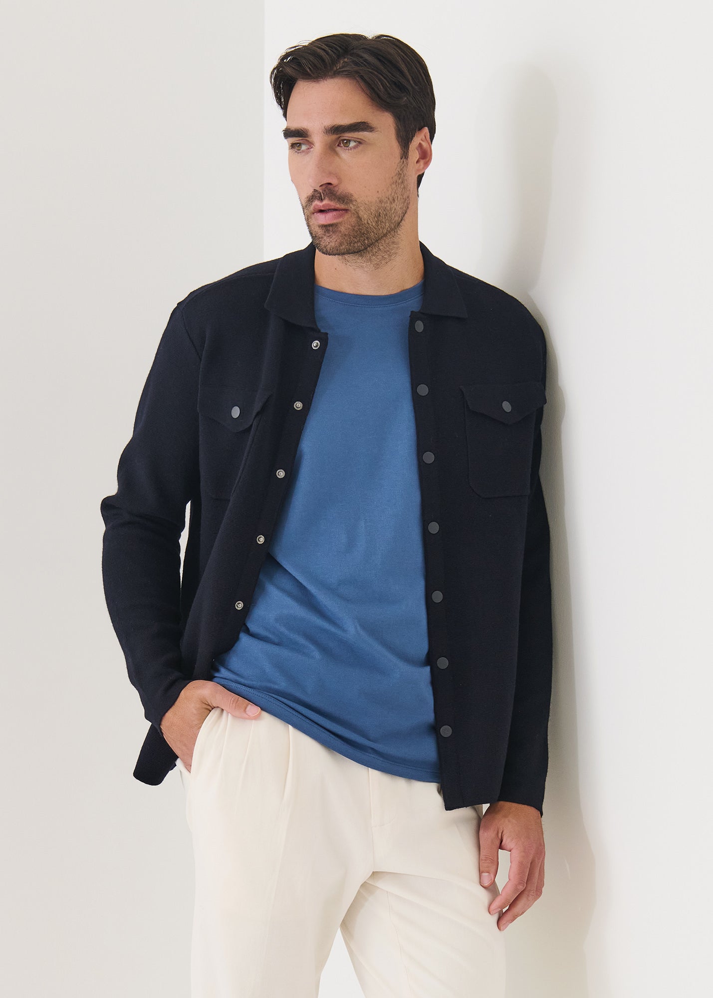 Merino Milano Stitch Overshirt