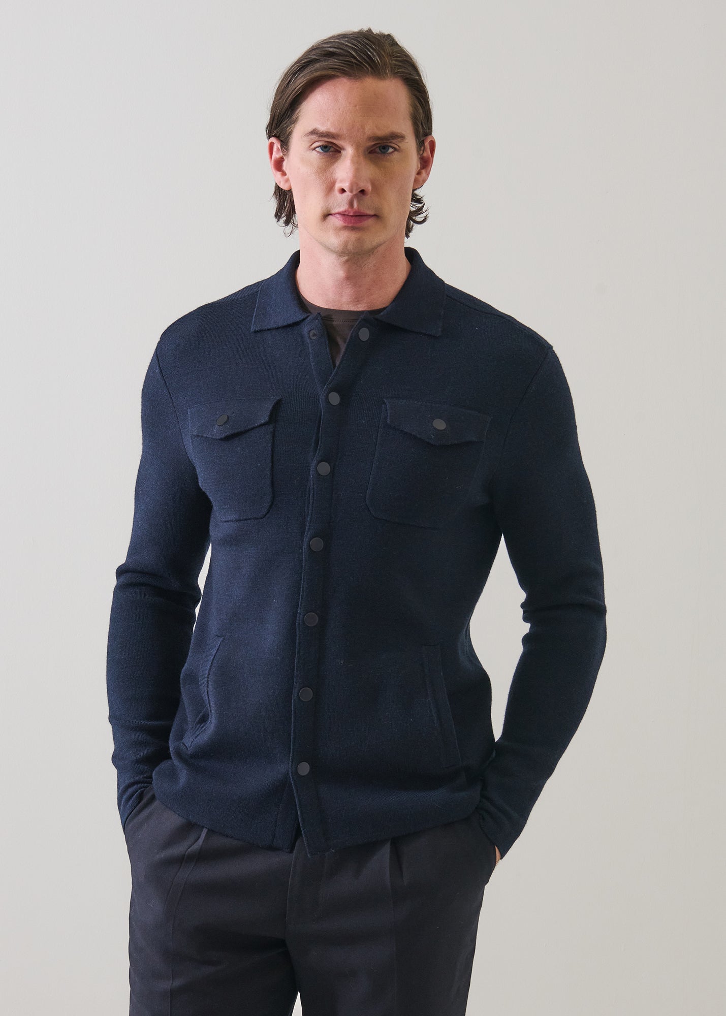 Merino Milano Stitch Overshirt - PATRICK ASSARAF