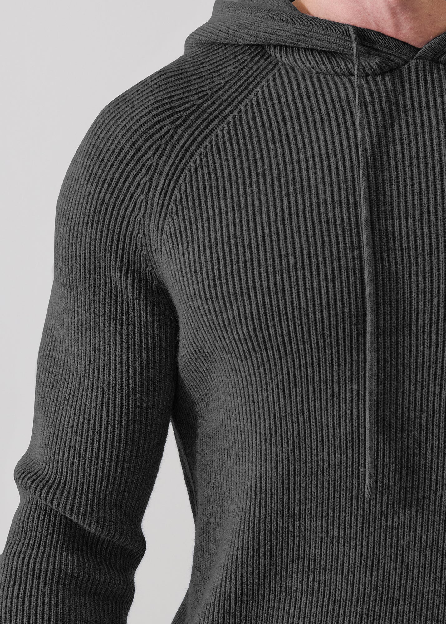 Merino Ribbed Hoodie - PATRICK ASSARAF