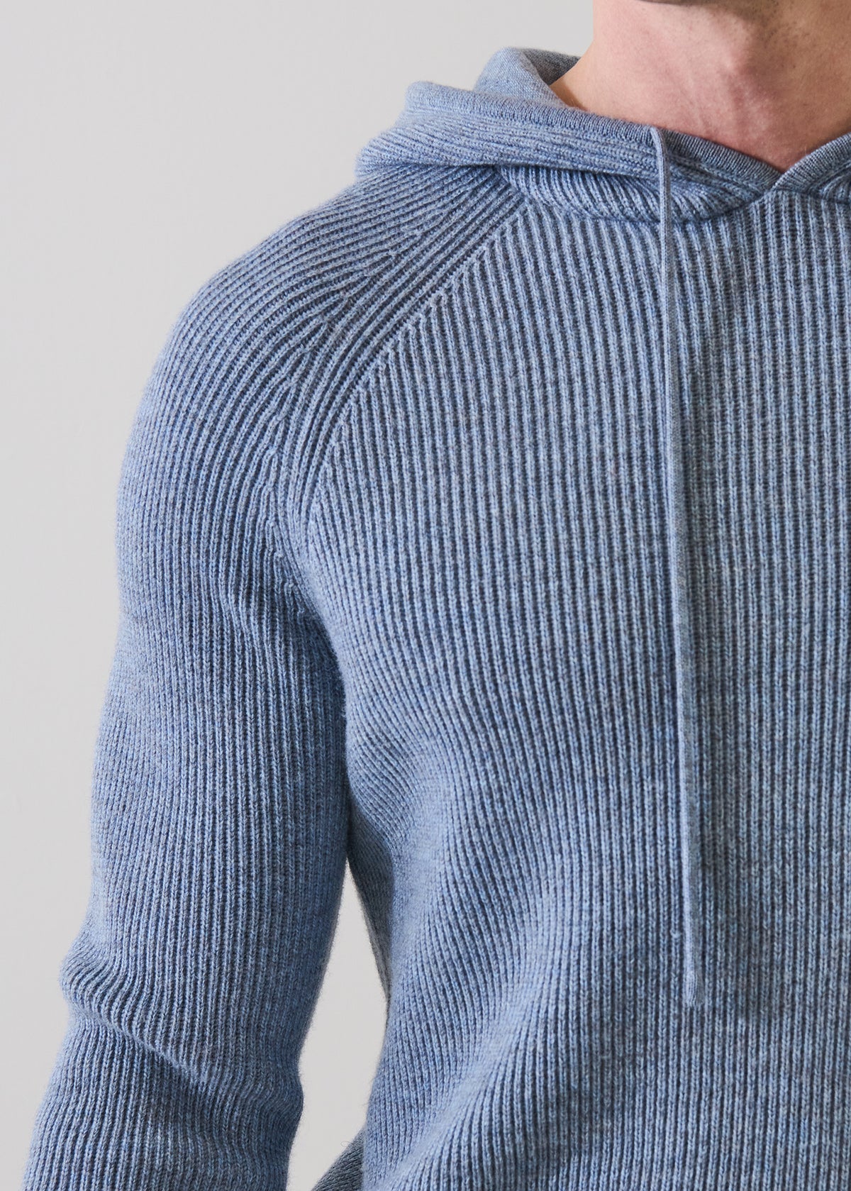 Merino Ribbed Hoodie - PATRICK ASSARAF