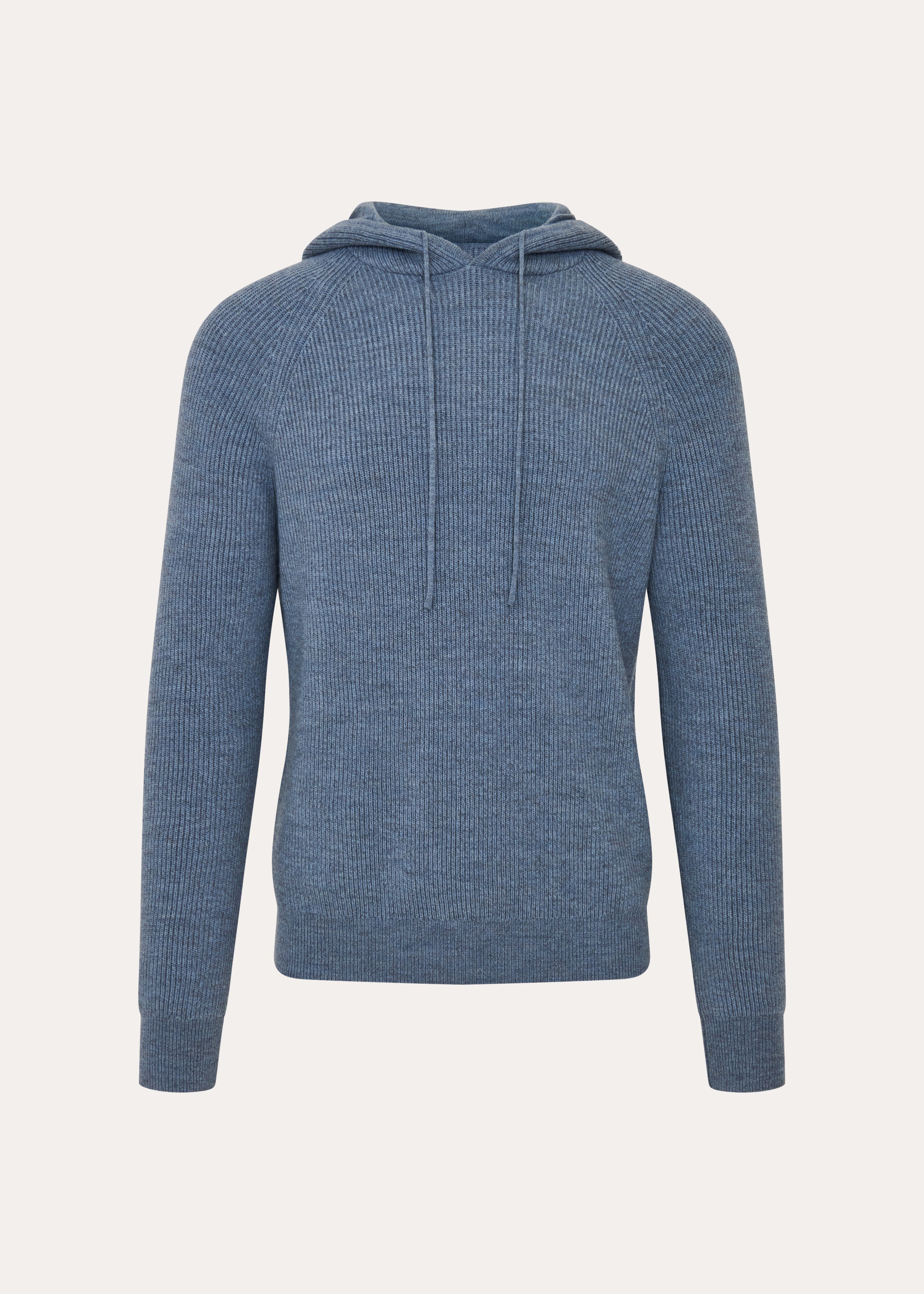 Merino Ribbed Hoodie - PATRICK ASSARAF