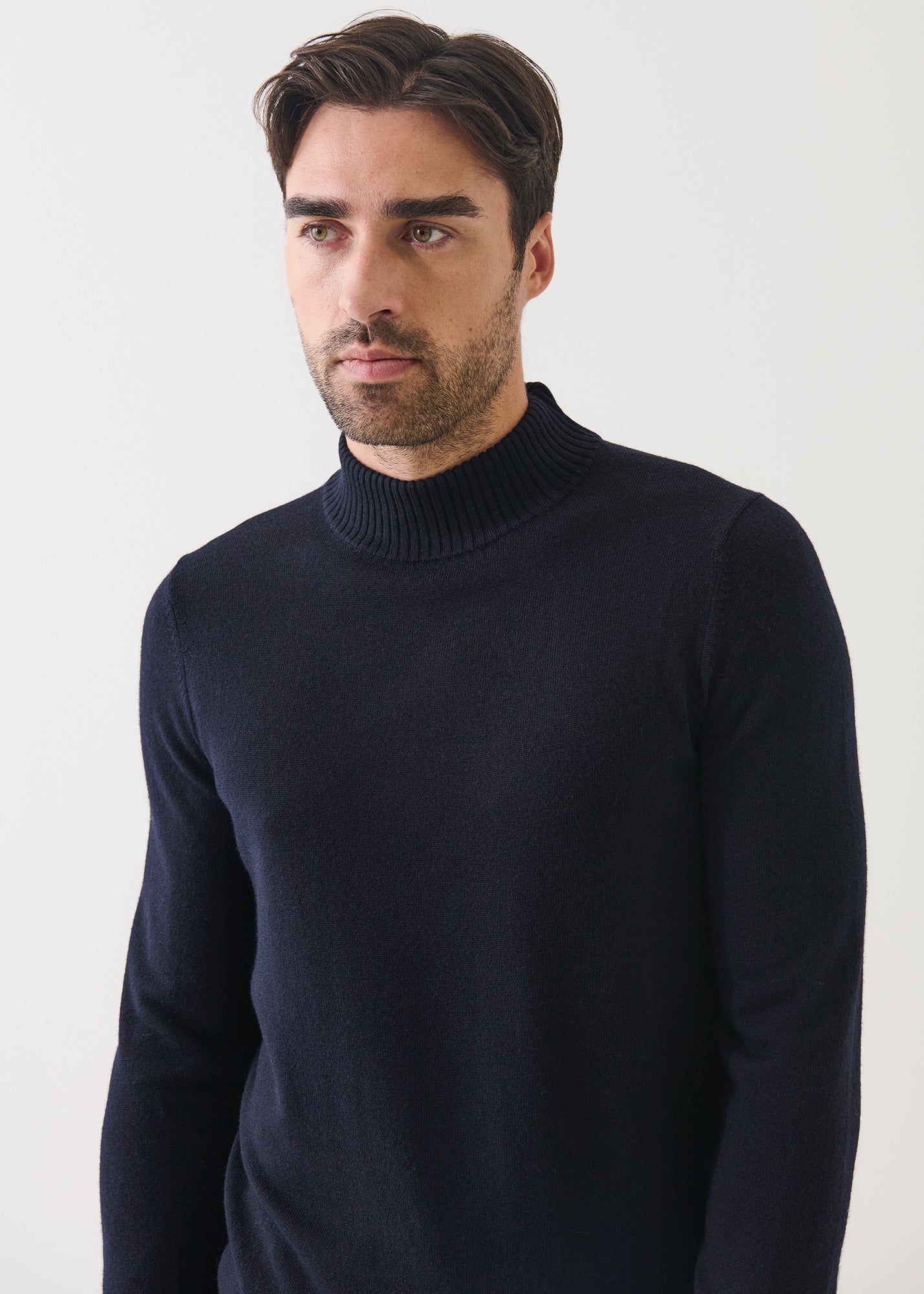 Merino Mock Neck Sweater