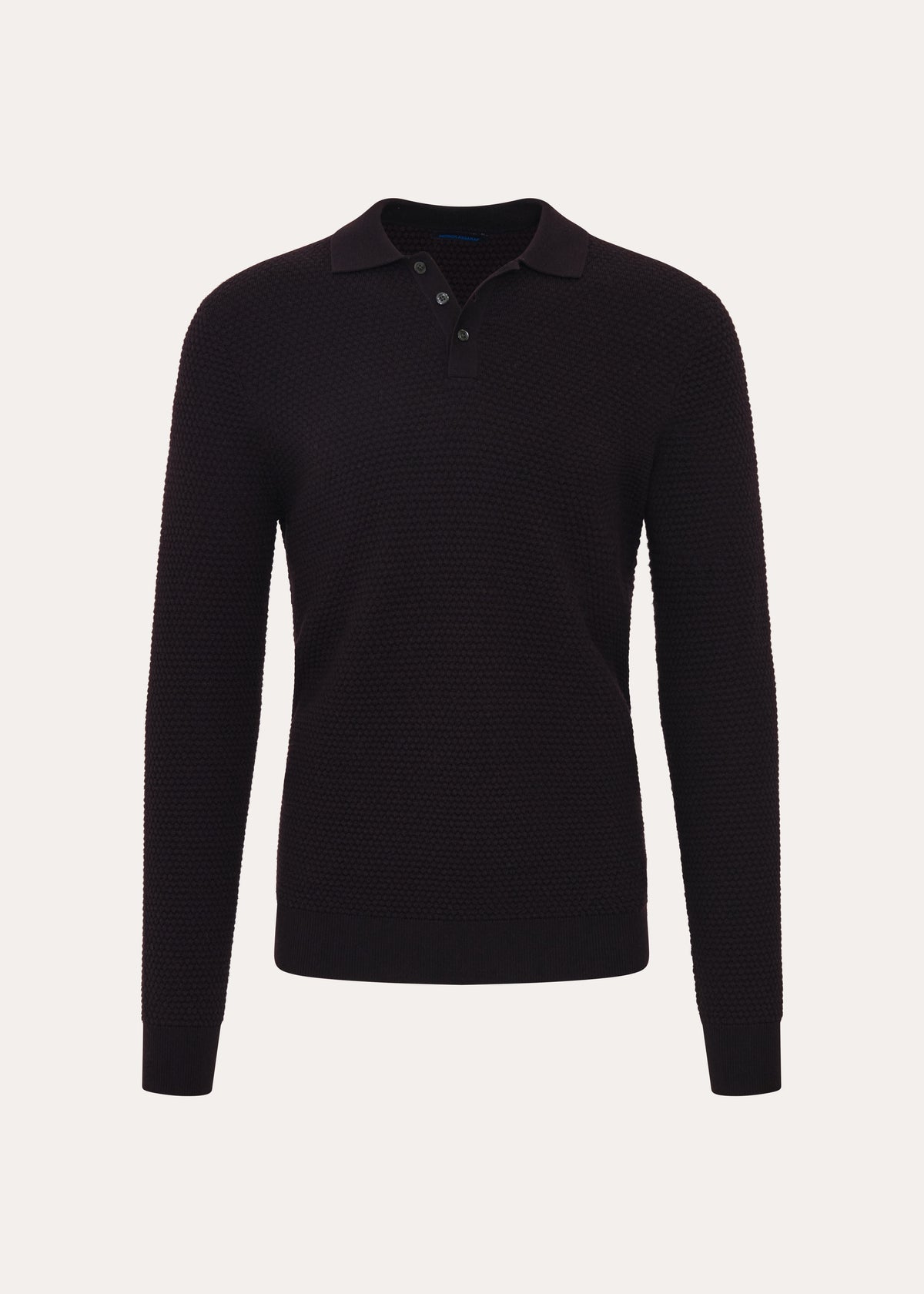 Extra-Fine Merino Wool Bubble Stitch Polo - PATRICK ASSARAF