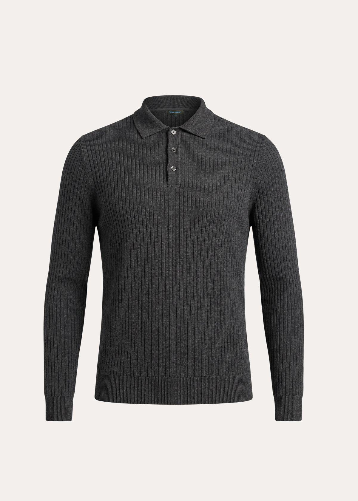 Drop Needle Merino Button Polo - PATRICK ASSARAF