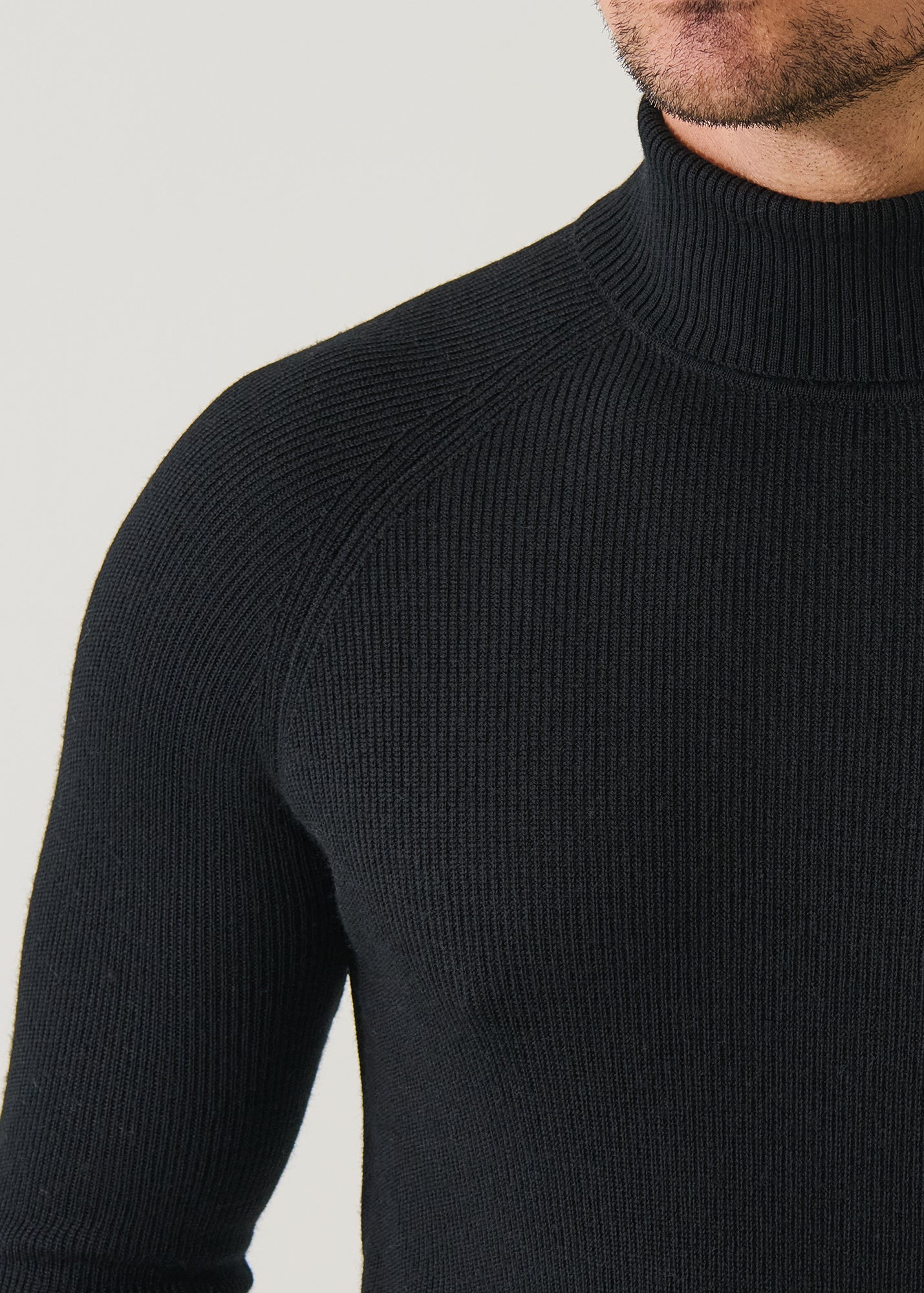 Merino Ribbed Turtleneck