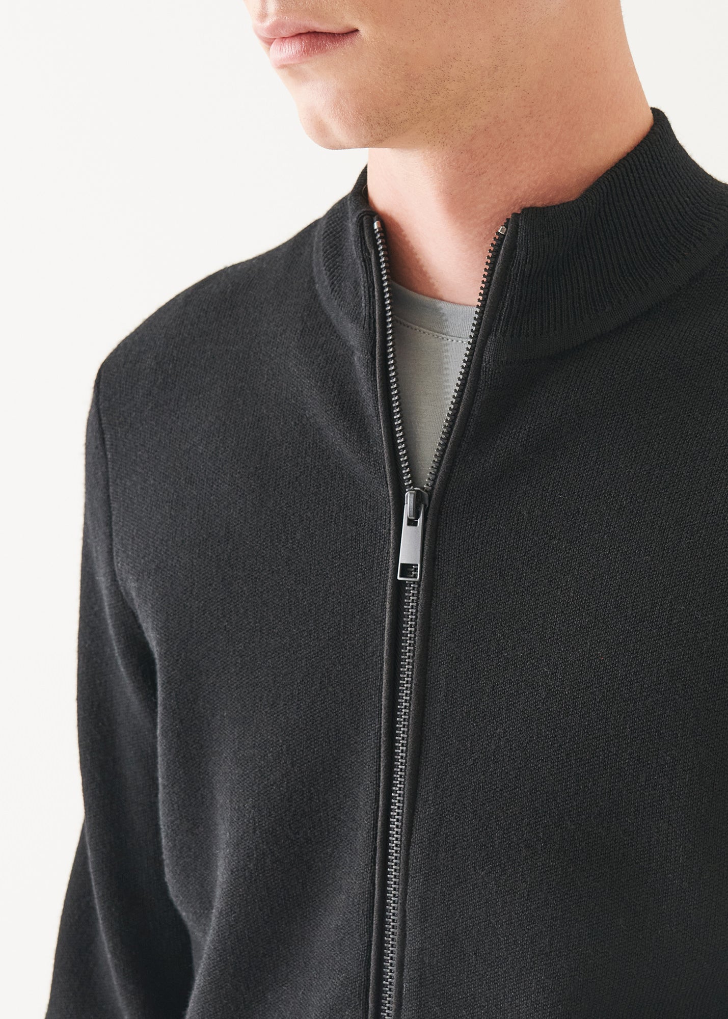 Merino Milano Stitch Full Zip Cardigan