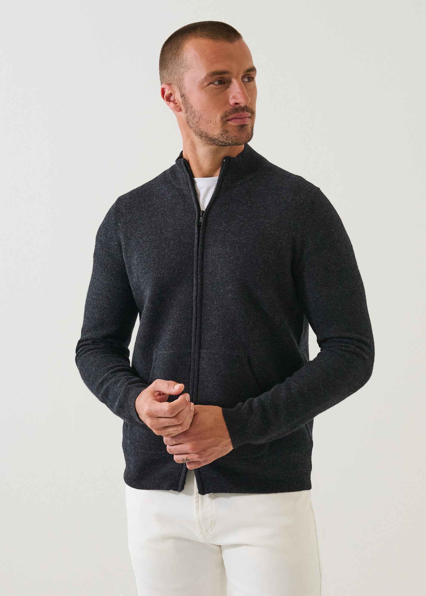 Boiled Merino Full Zip Cardigan