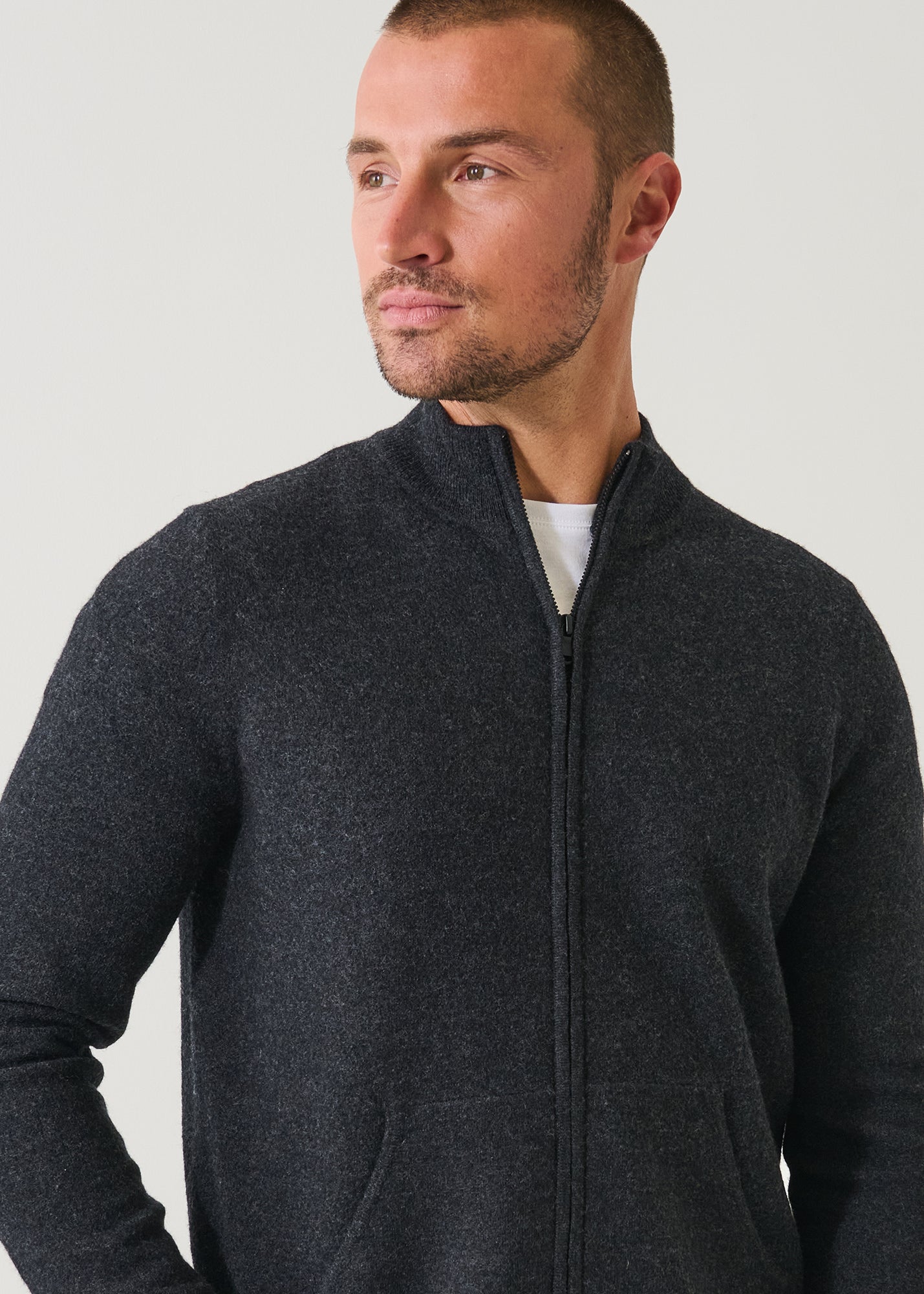 Boiled Merino Full Zip Cardigan
