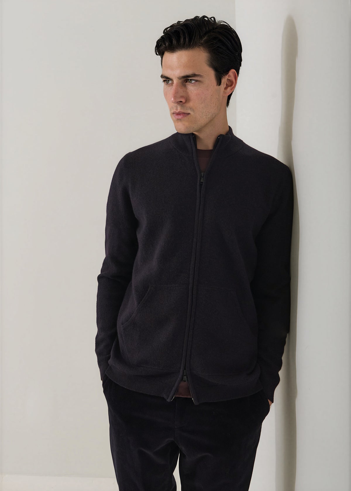 Boiled Merino Full Zip Cardigan - PATRICK ASSARAF