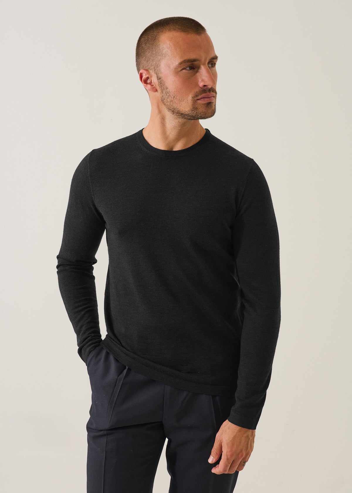 Extra-Fine Merino Crewneck - PATRICK ASSARAF