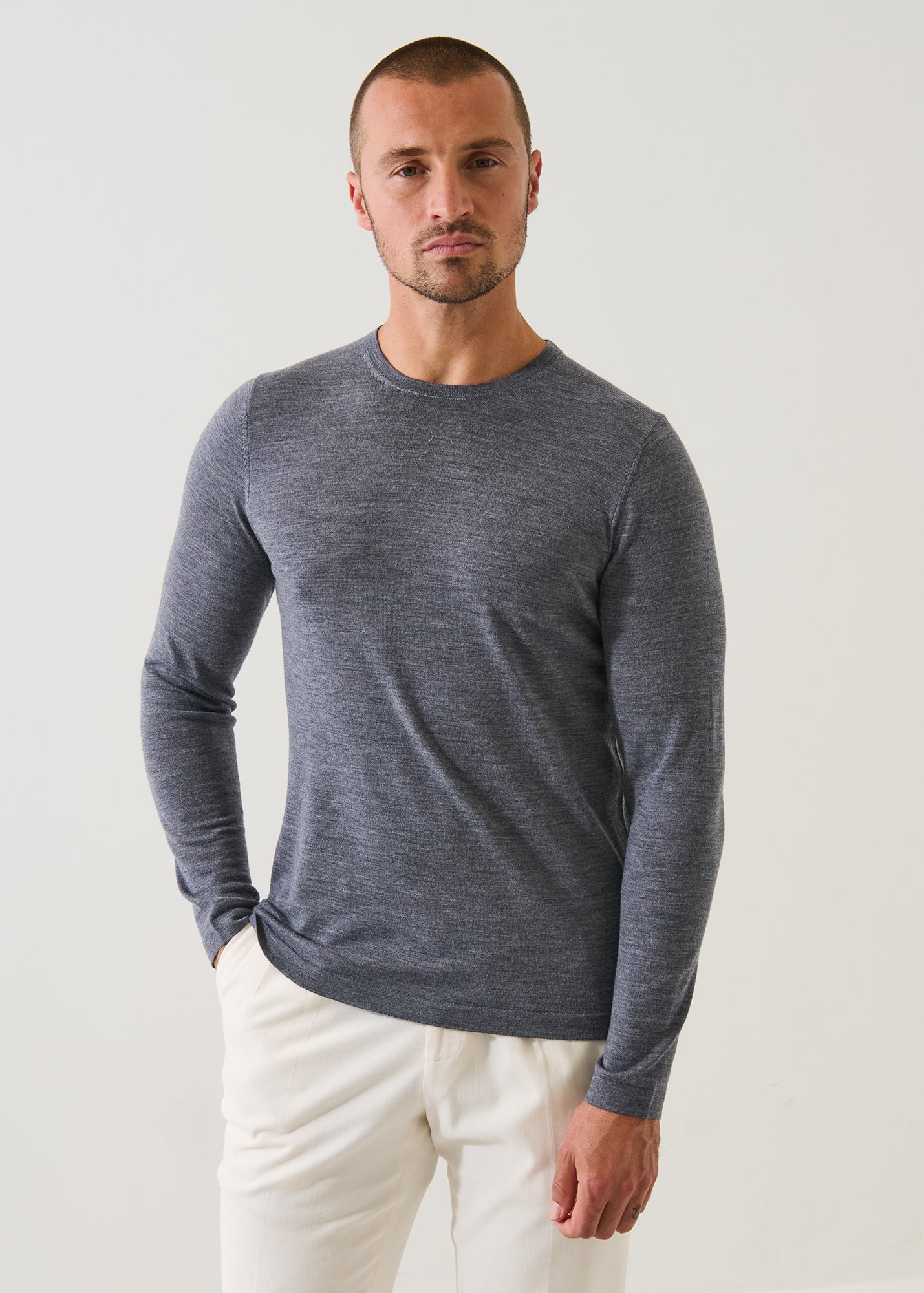 Extra-Fine Merino Crewneck - PATRICK ASSARAF