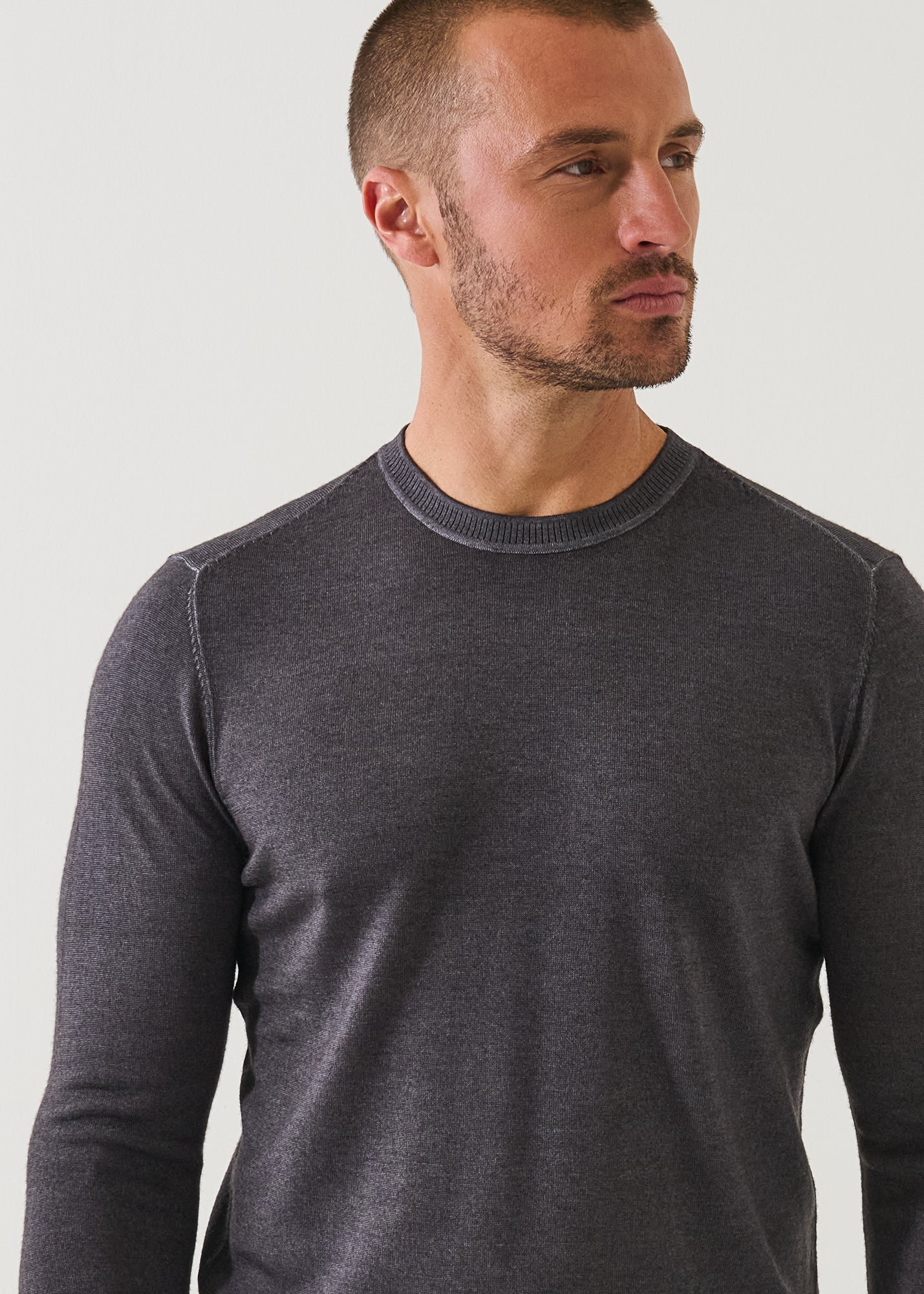 Extra-Fine Merino Vintage Wash Crewneck