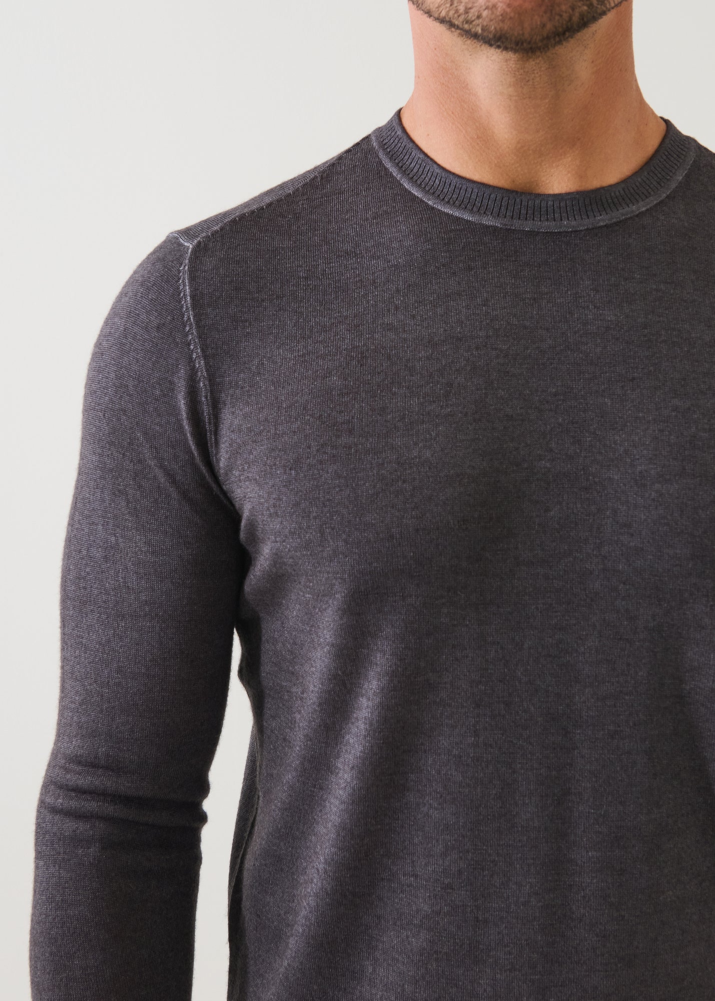 Extra-Fine Merino Vintage Wash Crewneck