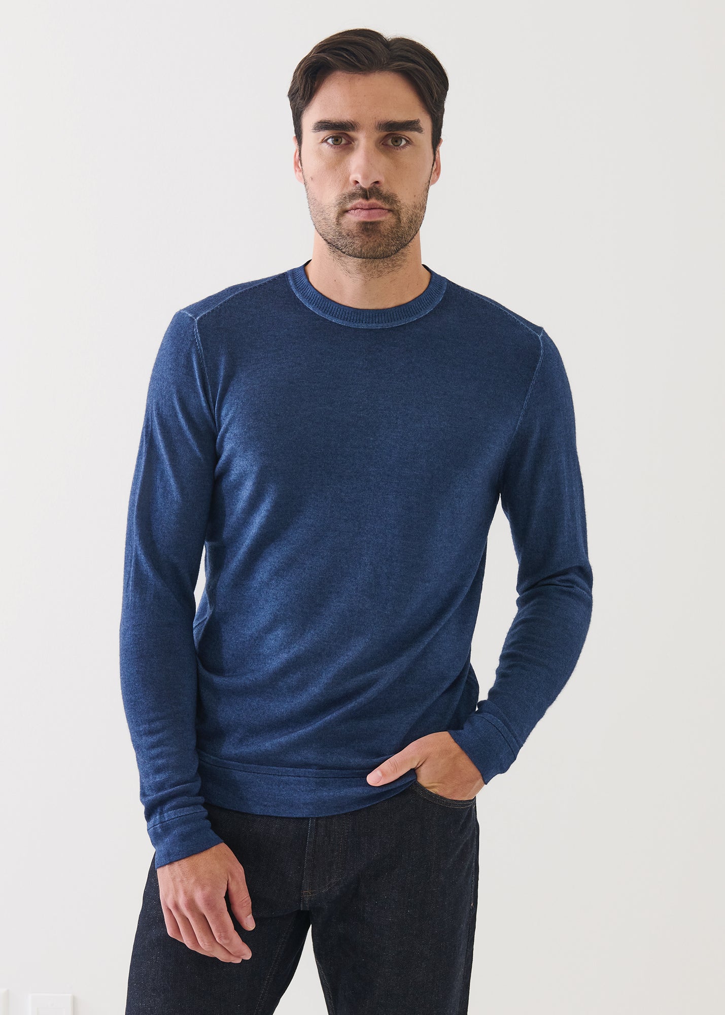 Extra-Fine Merino Vintage Wash Crewneck