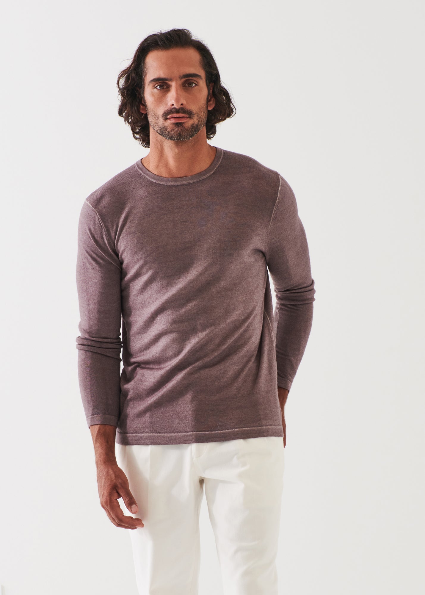 Extra-Fine Merino Vintage Wash Crewneck