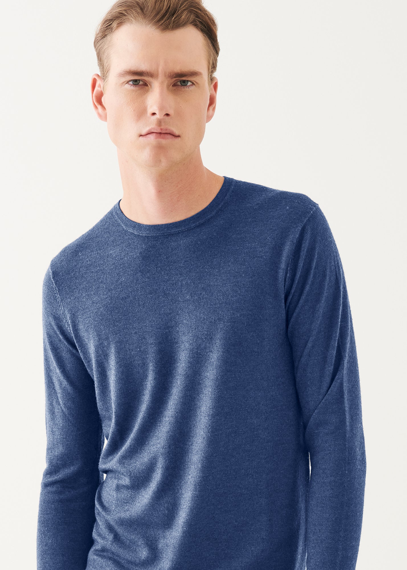 Extra-Fine Merino Vintage Wash Crewneck - PATRICK ASSARAF
