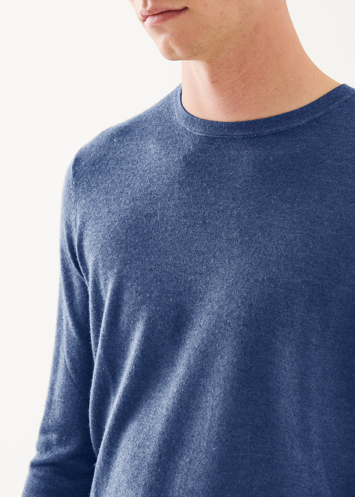 Extra-Fine Merino Vintage Wash Crewneck - PATRICK ASSARAF