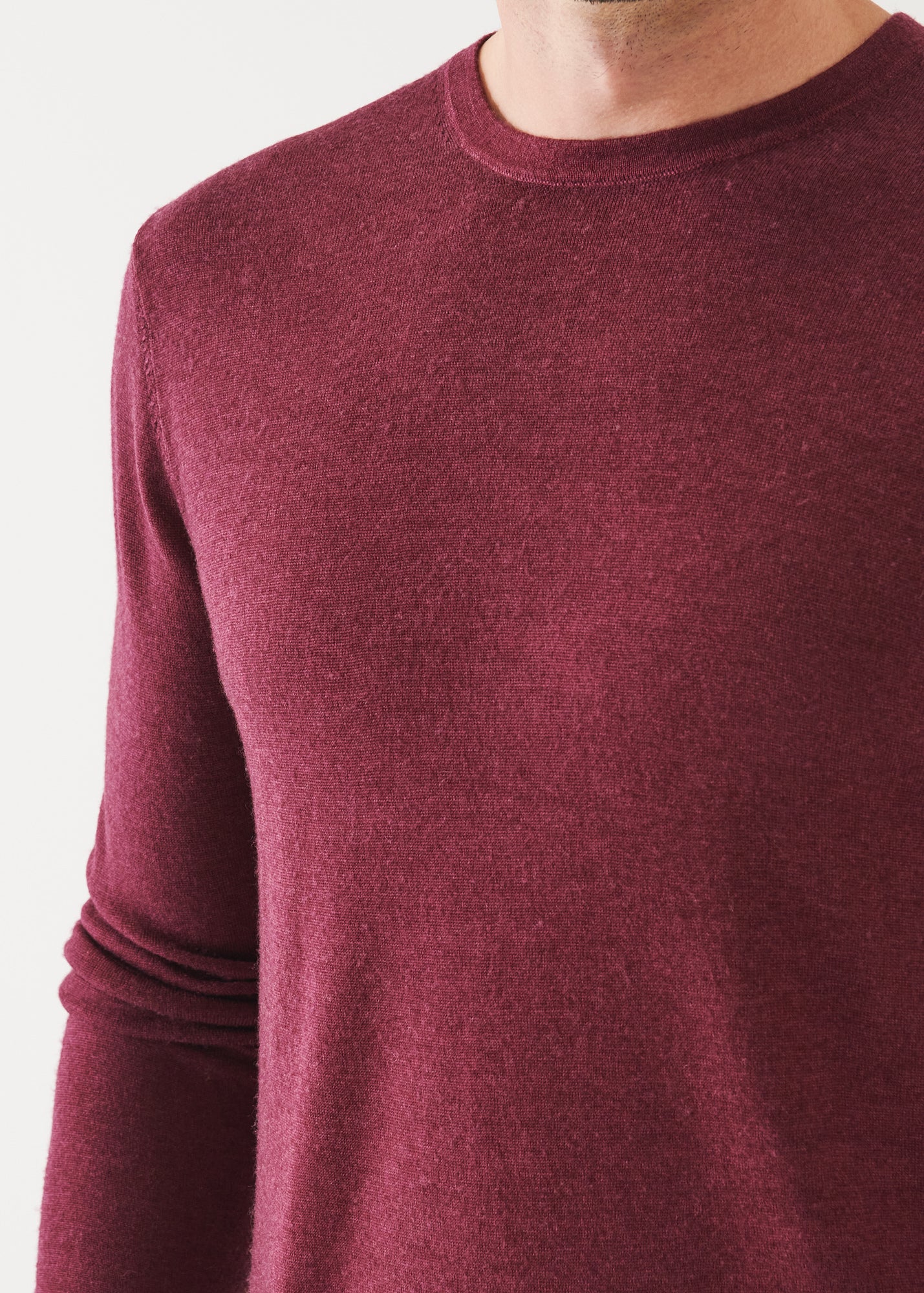 Extra-Fine Merino Vintage Wash Crewneck - PATRICK ASSARAF